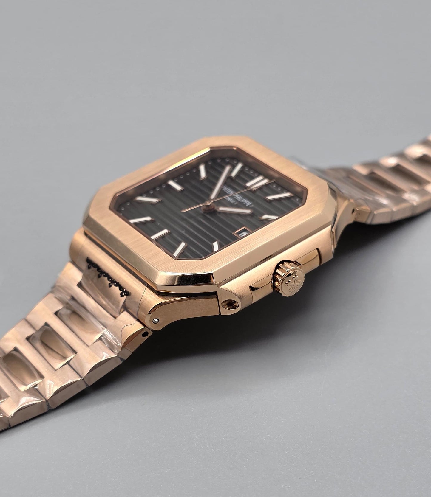 Premium Luxury Men’s Watch – Rose Gold, Automatic Datejust, Grey Dial