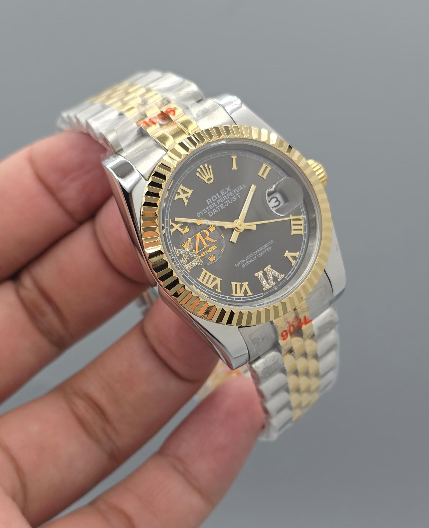 Luxury Grey Dial Watch – Jubilee Bracelet