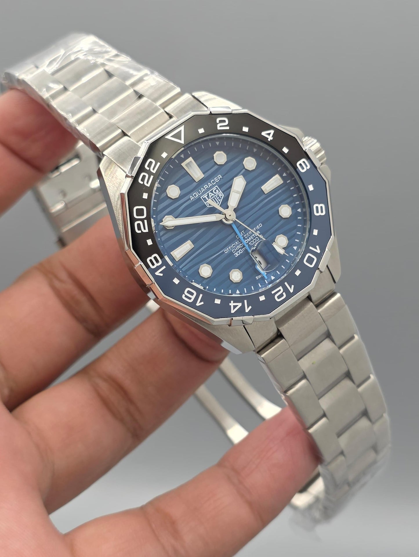High Quality Luxury Branded Watch - G.M.T Blue