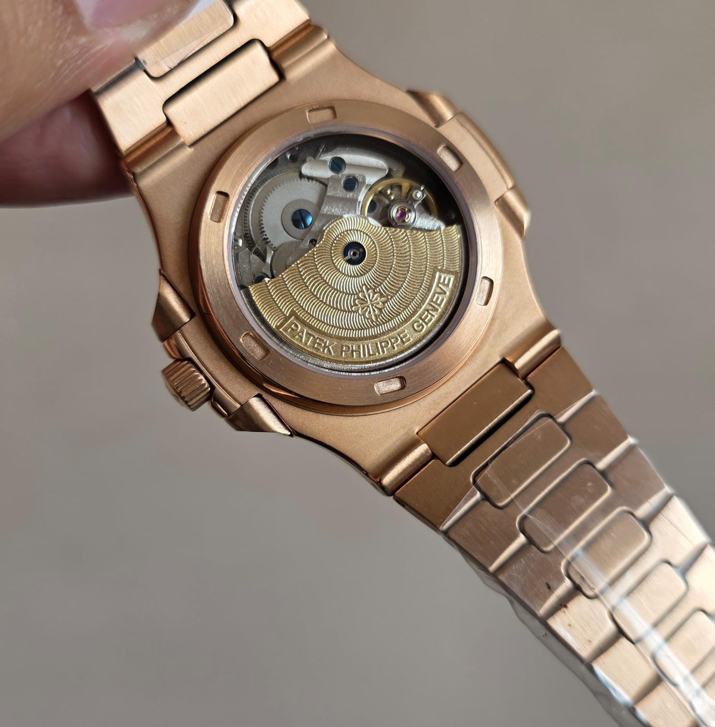 Luxury Automatic Watch – Full Rose Gold | Black Dial | Day, Date, Month & Moonphase