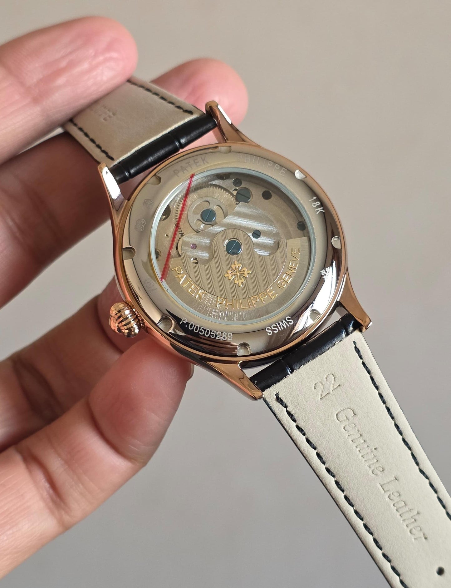 Luxury Automatic Open Heart Watch – Rose Gold Edition
