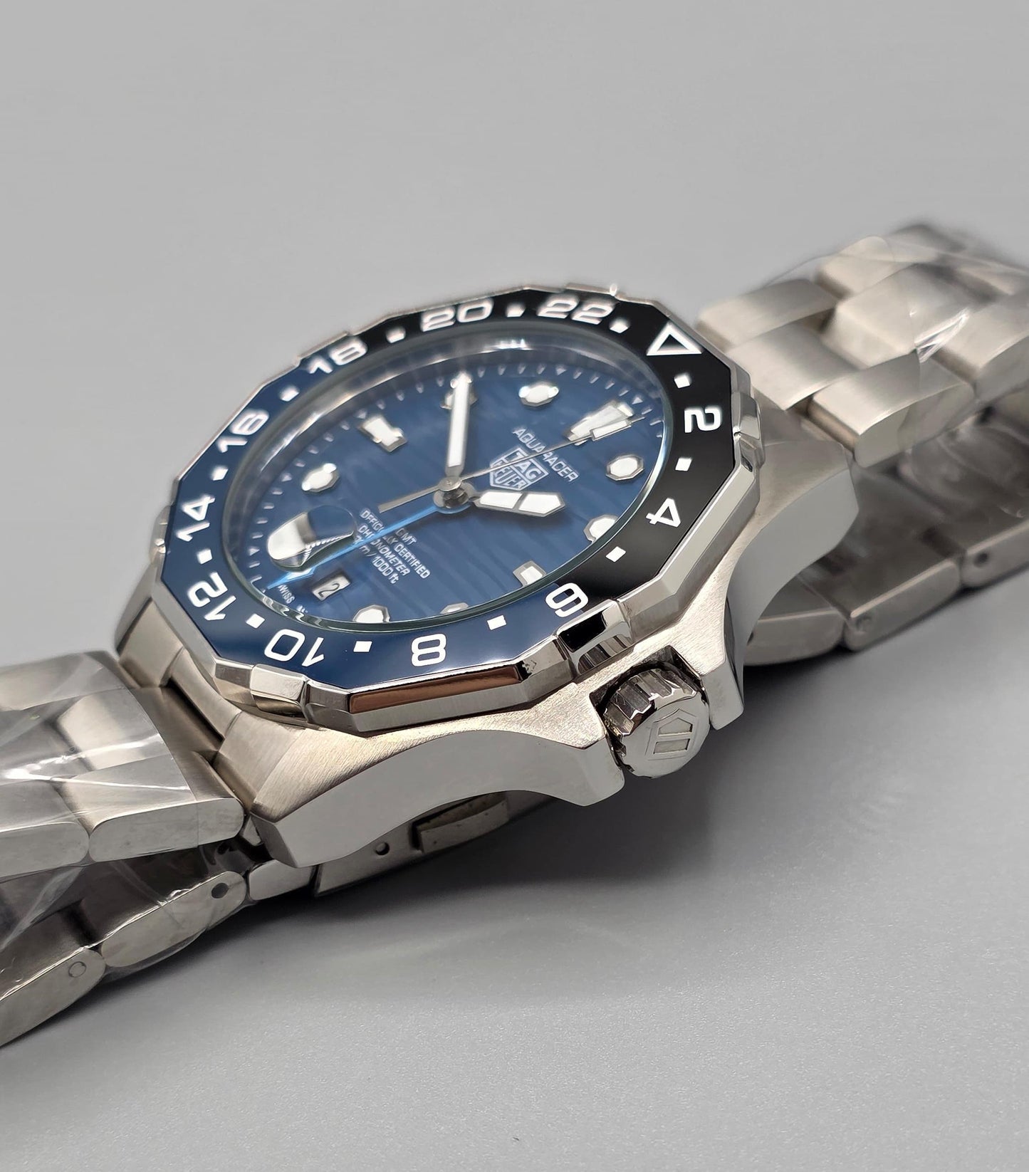 High Quality Luxury Branded Watch - G.M.T Blue