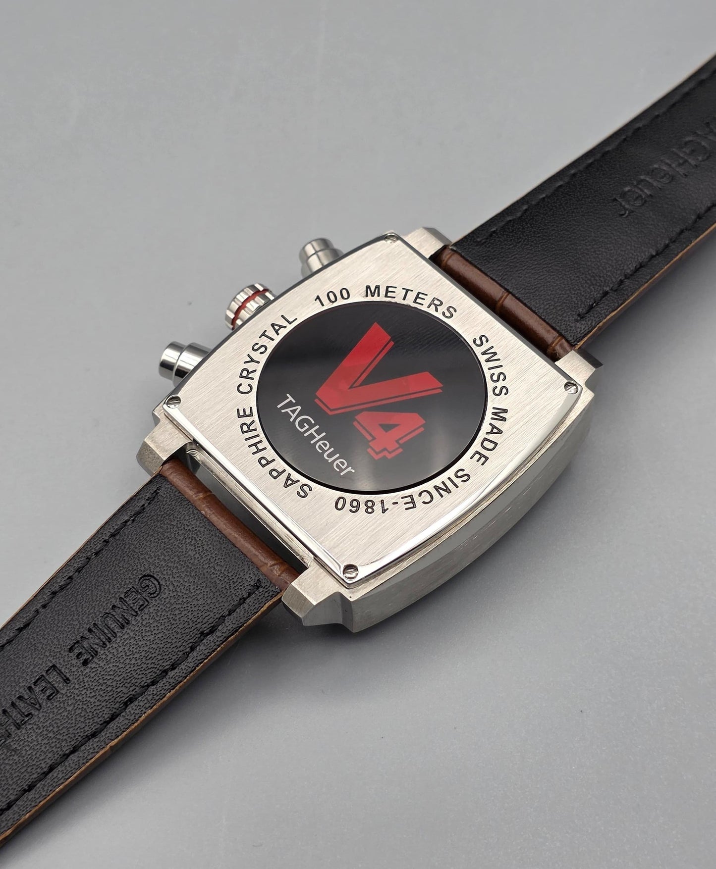 Luxury Skeleton Chronograph Watch – Square Dial Edition