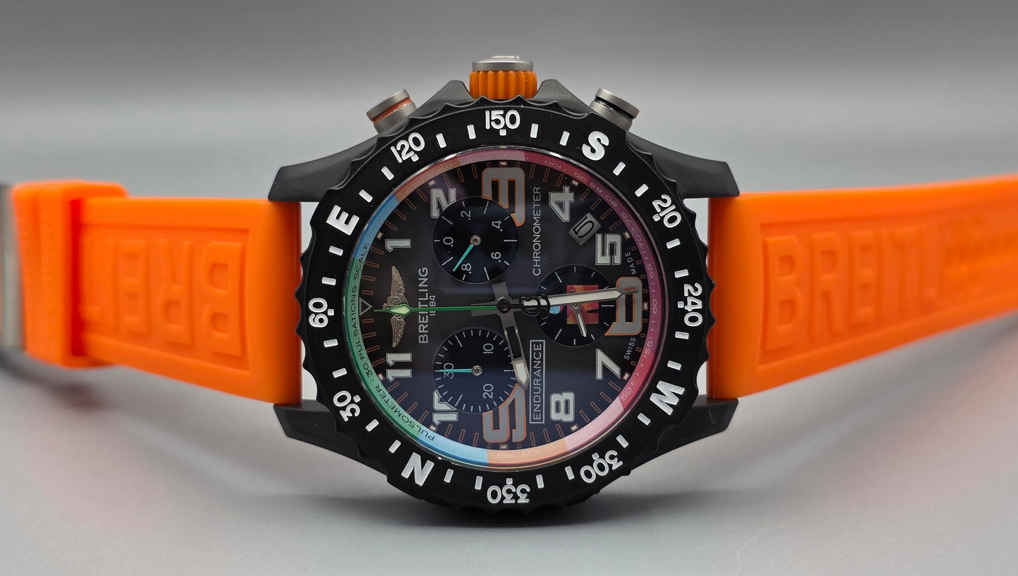 High Quality Luxury Branded Watch - Black & Orange