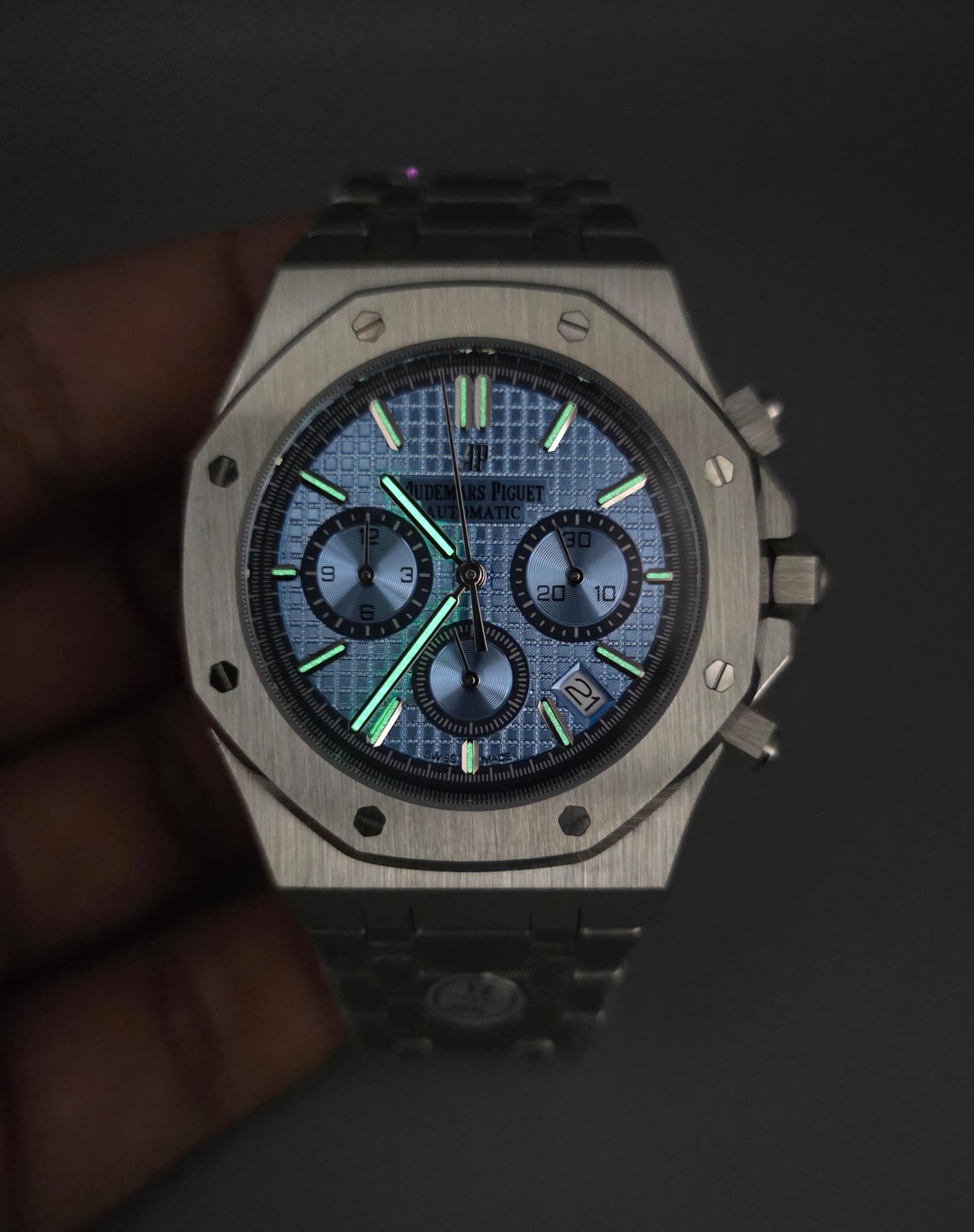 Luxury Men’s Chronograph Watch – Blue Dial