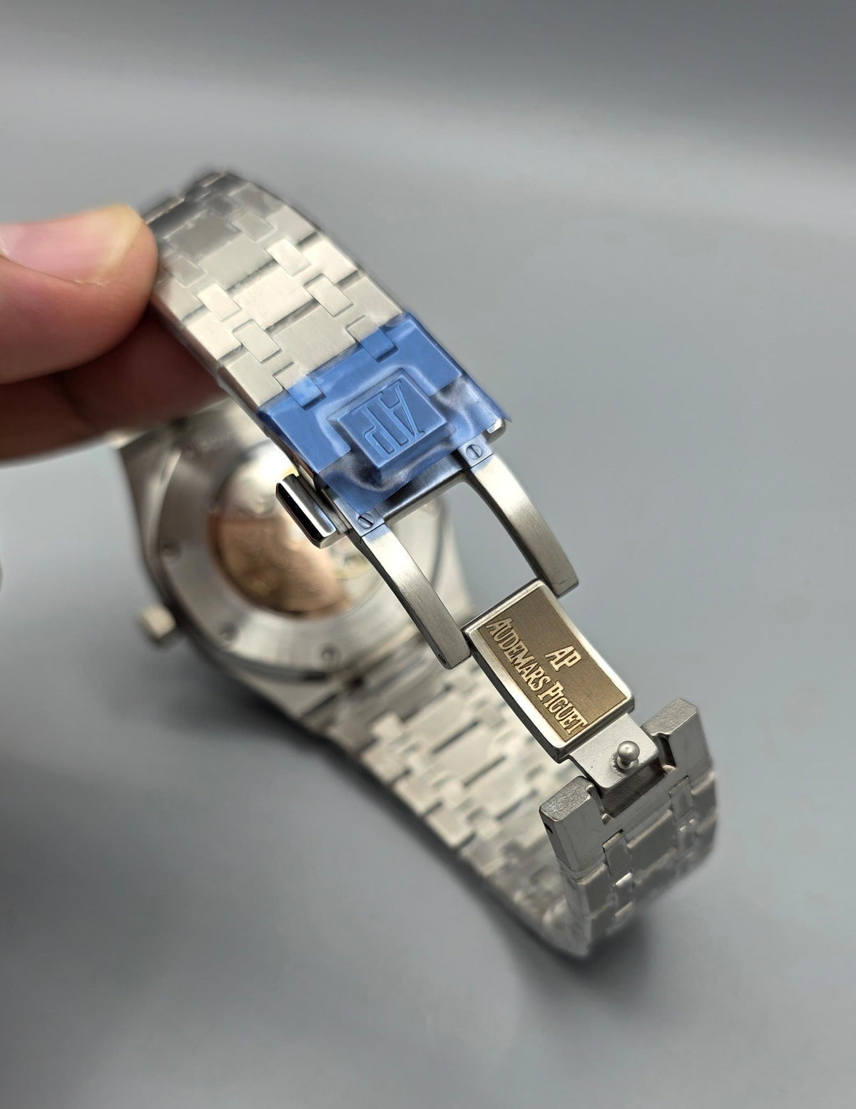 Premium Stainless Steel Blue Tapisserie Tourbillon Luxury Watch