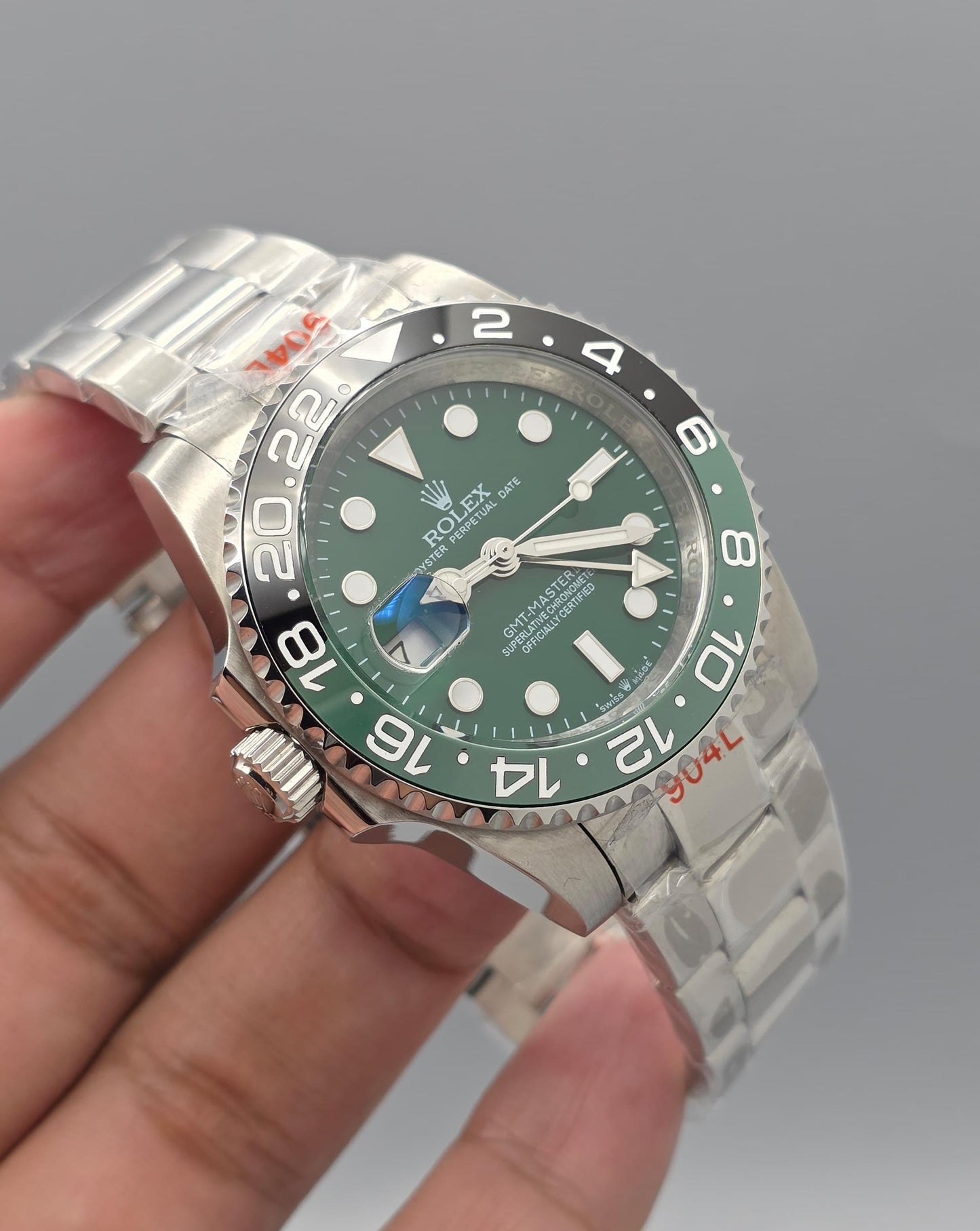 Luxury Green Dial GMT Watch