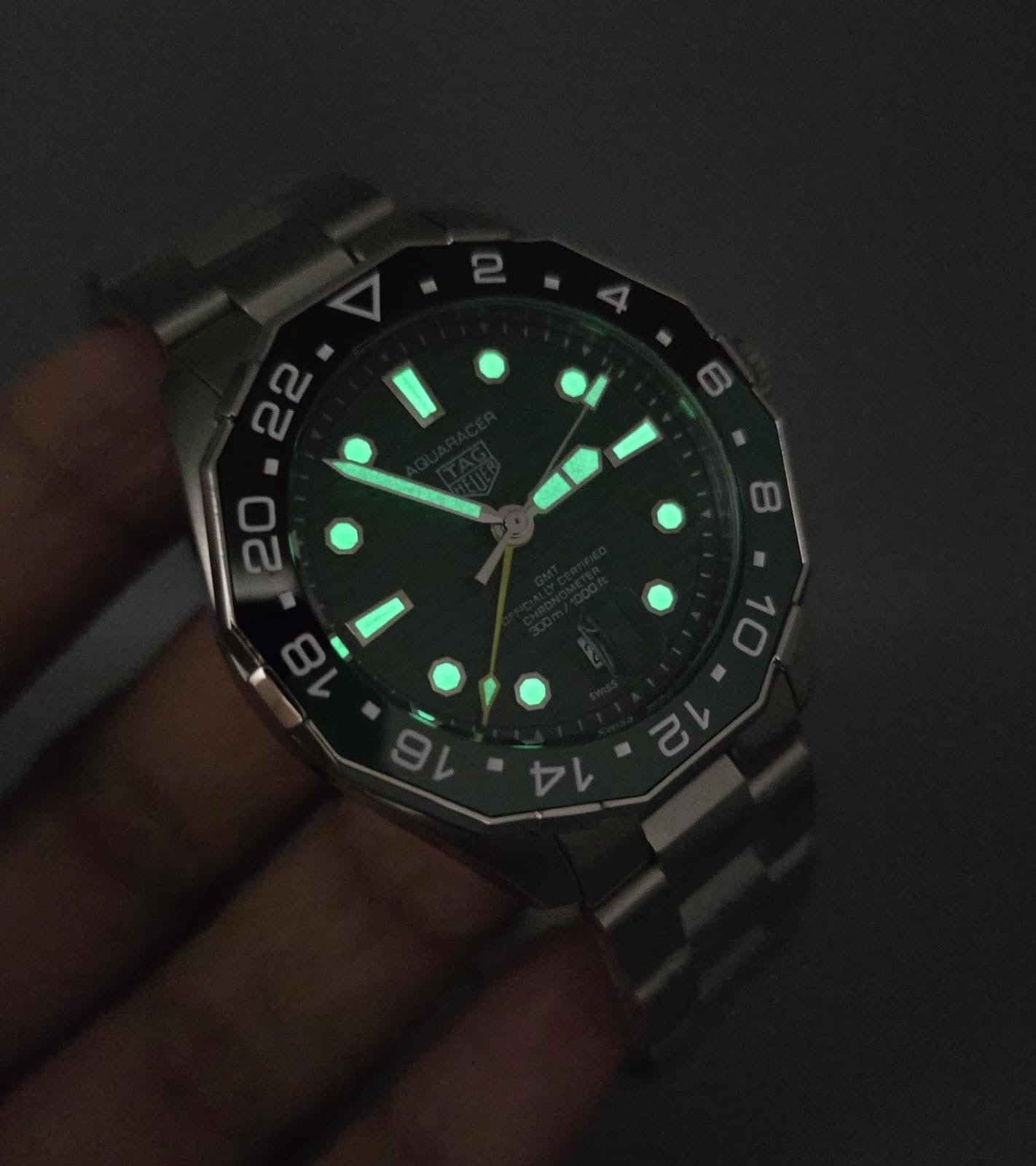 High Quality Luxury Branded Watch - G.M.T Green
