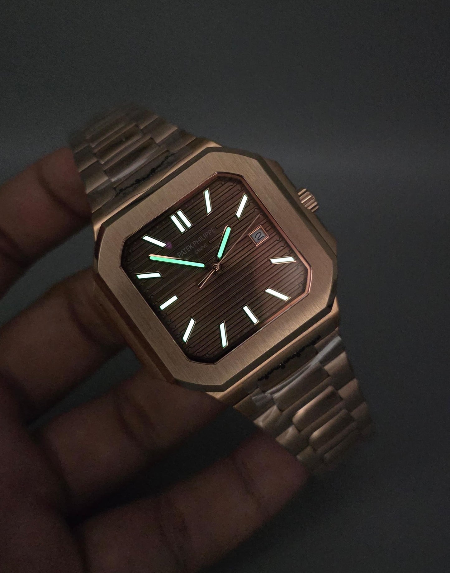 Premium Luxury Men’s Watch – Rose Gold, Automatic Datejust, Brown Dial