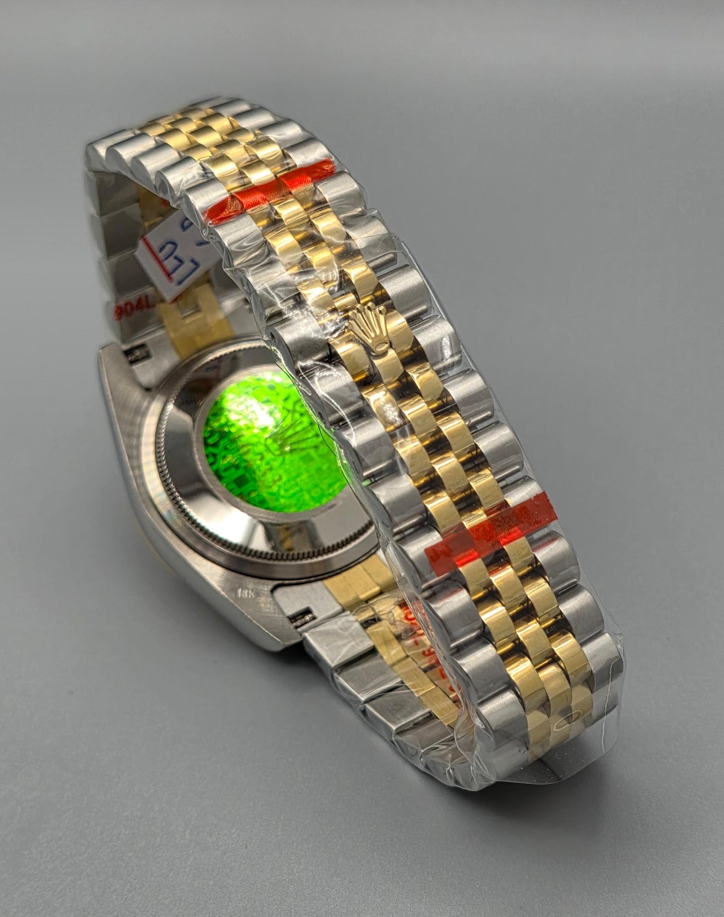 Luxury Textured Dial Silver & Yellow Gold Watch – Jubilee Bracelet,