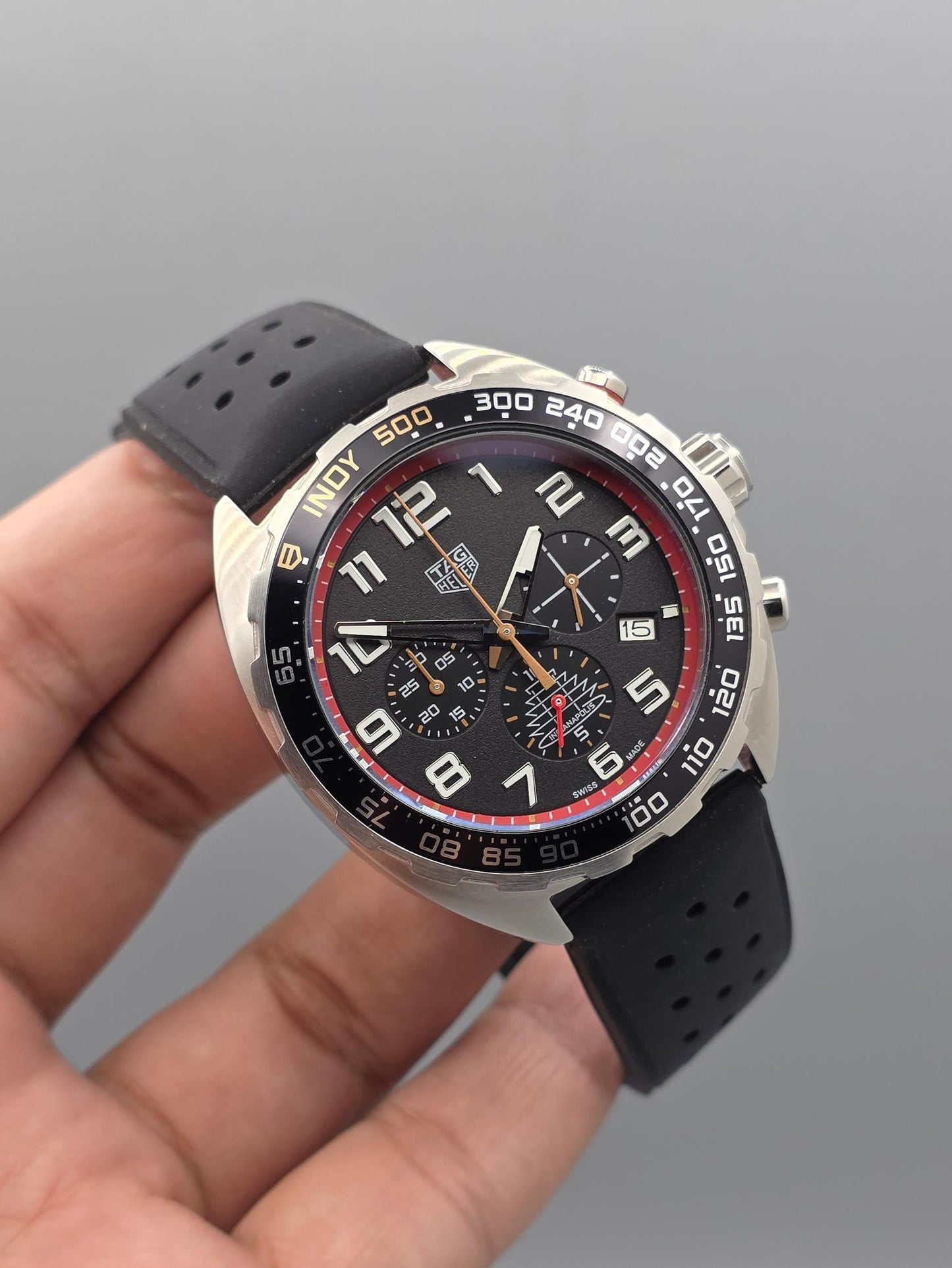 High Quality Luxury Branded Watch - Silver & Black