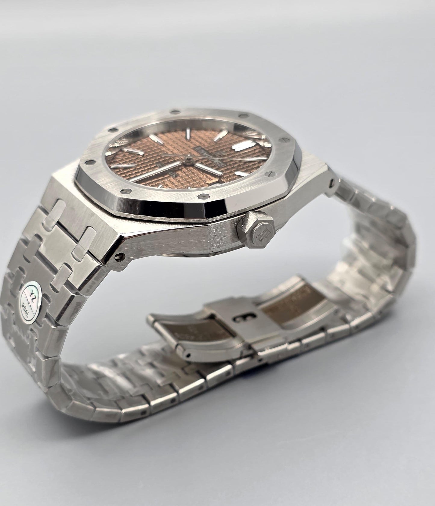 Luxury Men’s Stainless Steel Watch – Automatic Brown Dial