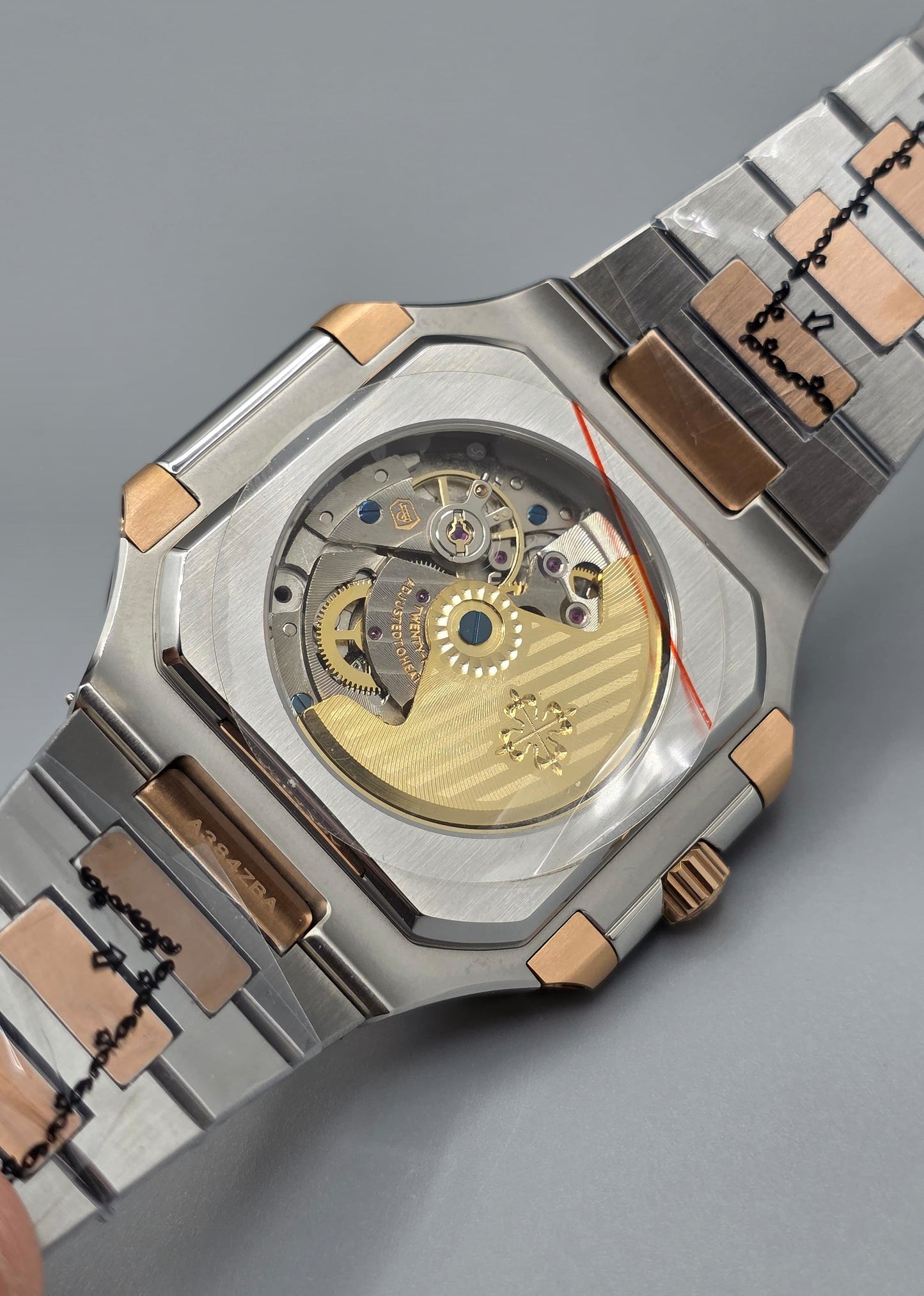 Premium Luxury Men’s Watch – Silver & Rose Gold, Automatic Datejust, Grey Dial