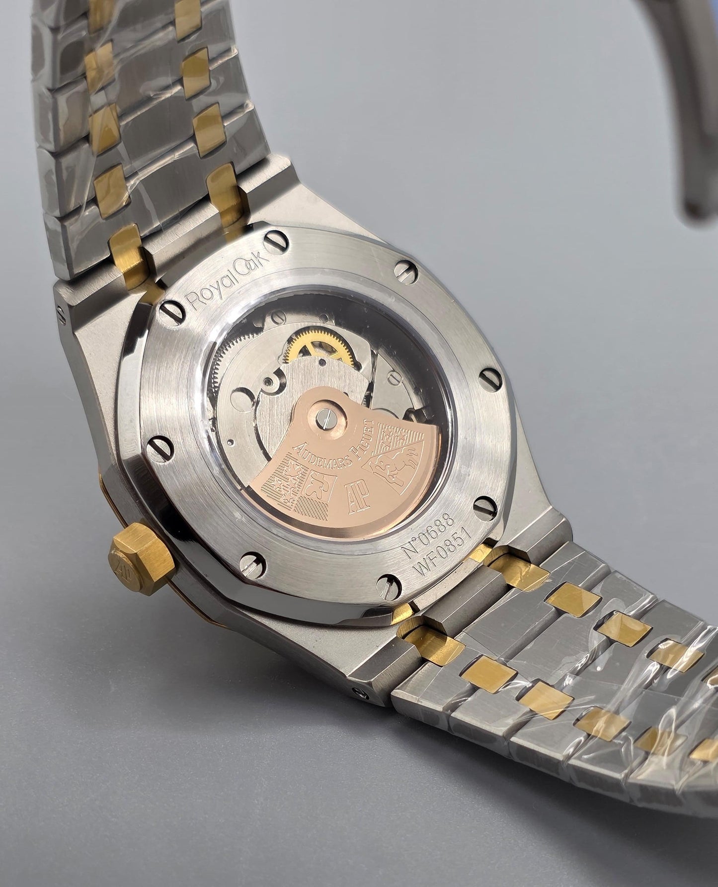 Luxury Men’s Two-Tone Watch – Silver & Yellow Gold, Automatic
