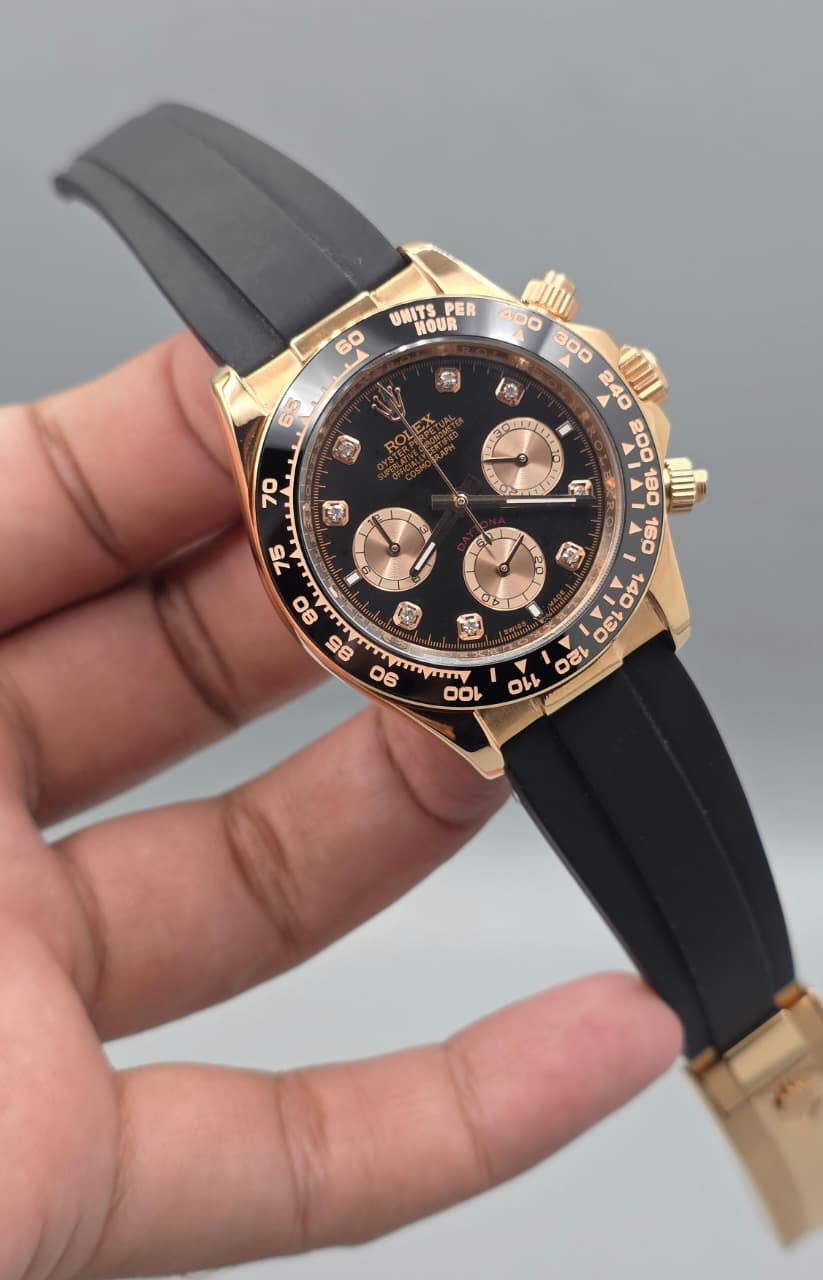 Black Strap Men’s Watch — Premium Edition