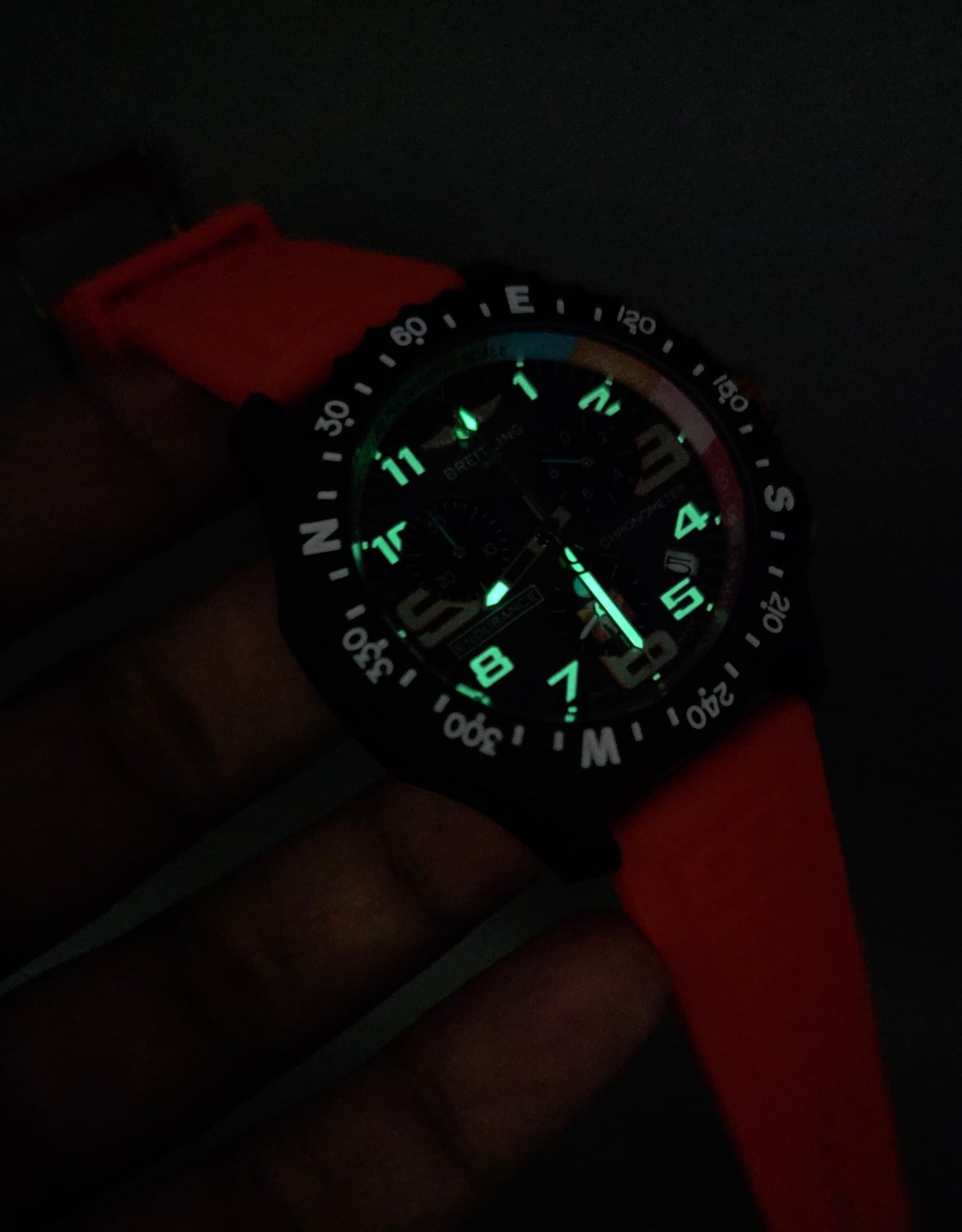High Quality Luxury Branded Watch - Black & Orange