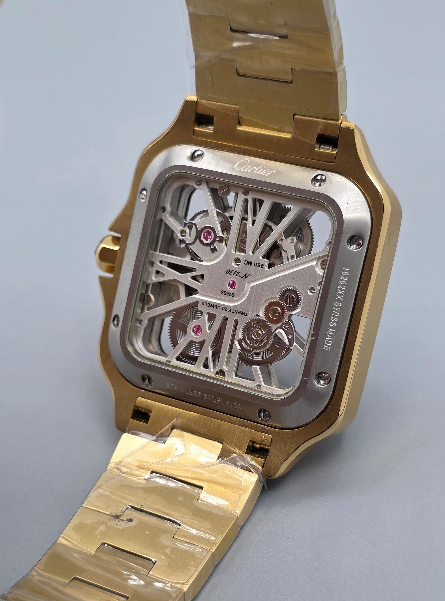 High Quality Luxury Branded Watch - Gold Chain