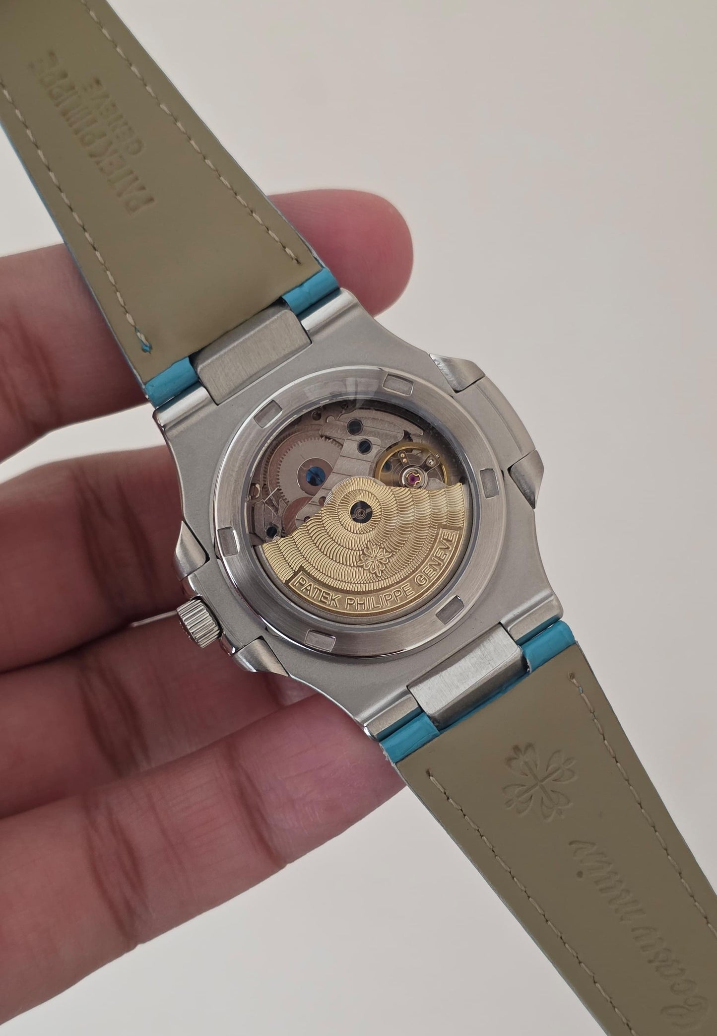 Luxury Automatic Watch with Day, Date, Month & Moonphase Tiffany Dial