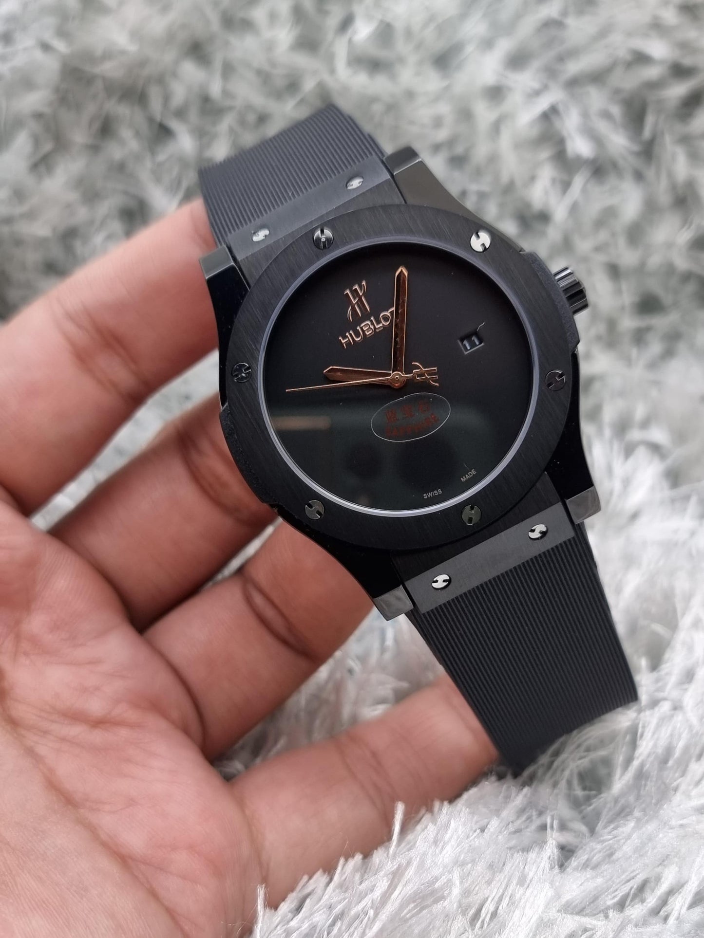 High Quality Luxury Branded Watch - Black