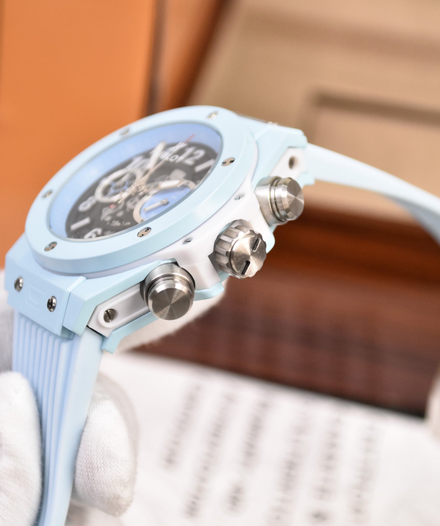 High Quality Luxury Branded Watch - Sky Blue