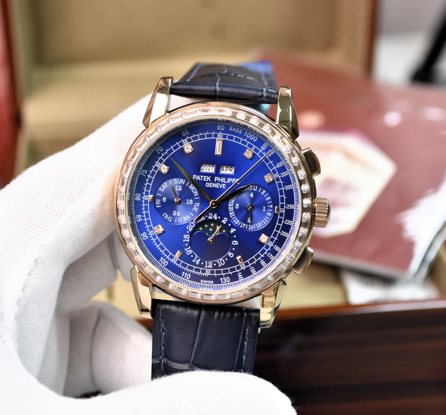 High Quality Luxury Branded Watch - Zarcoon Bezel (Rose Gold)