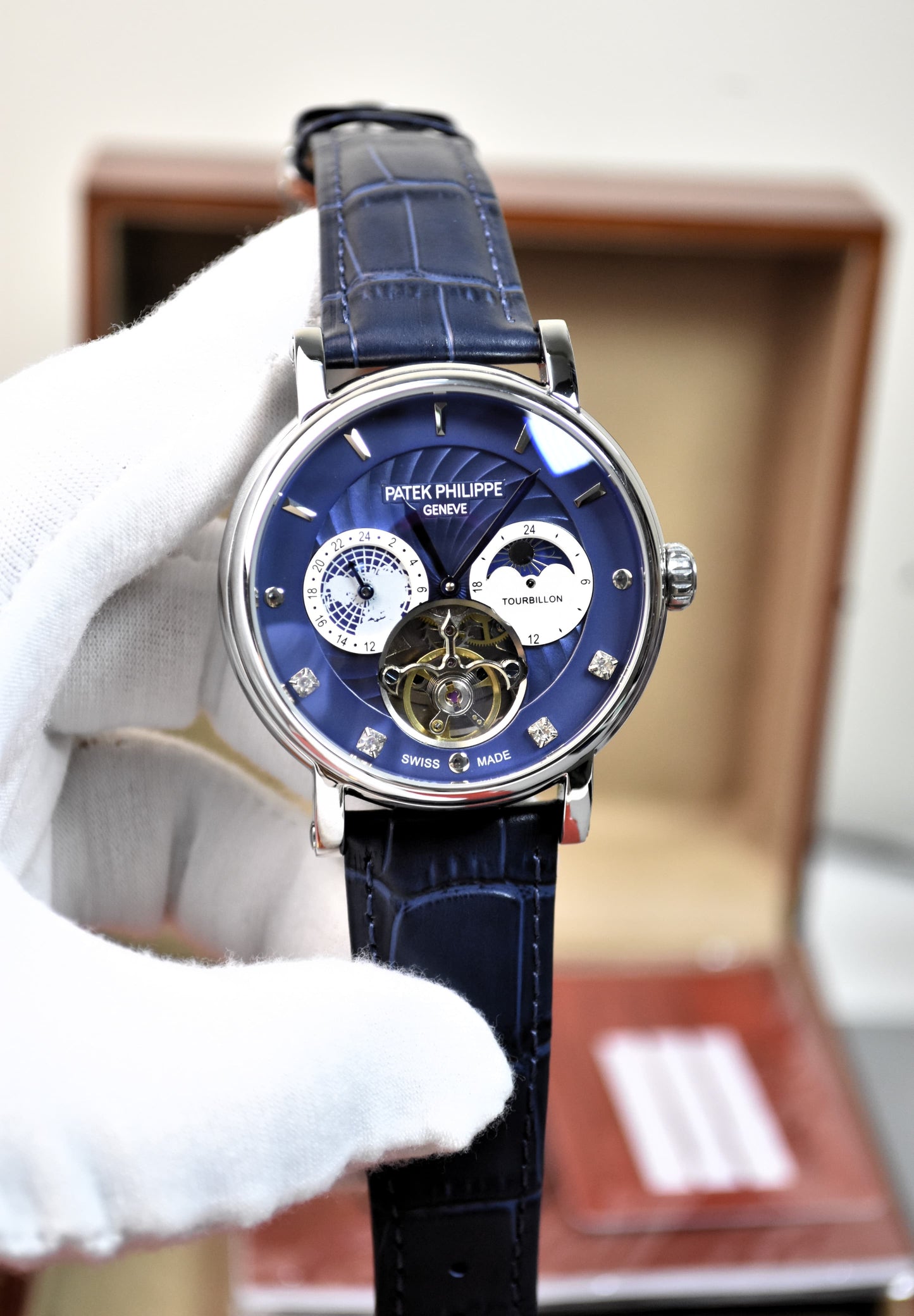 High Quality Luxury Branded Watch -Blue(strap)