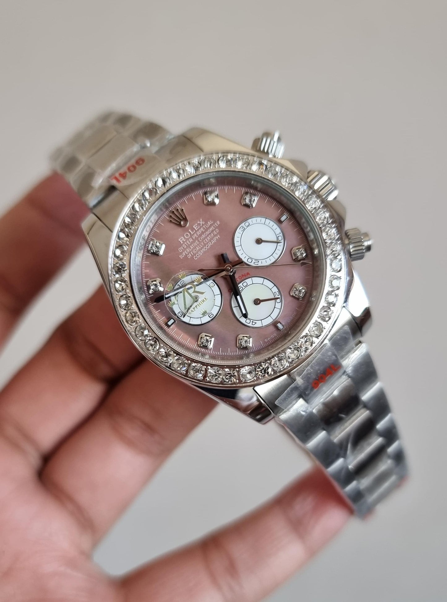 High Quality Luxury Branded Watch - PInk Dail