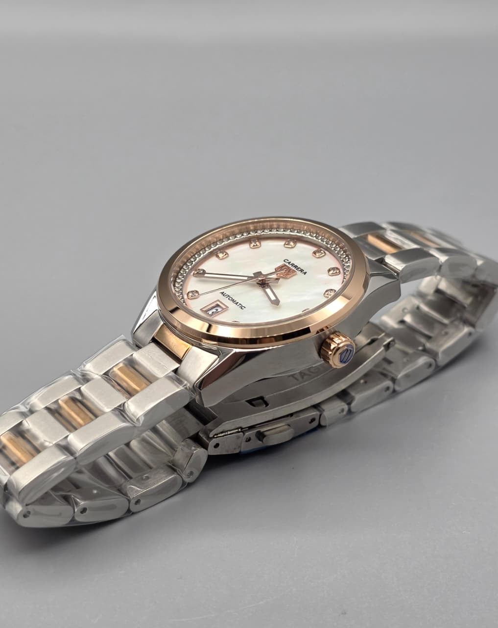 Luxury Ladies Watch – Two-Tone Mother of Pearl Edition