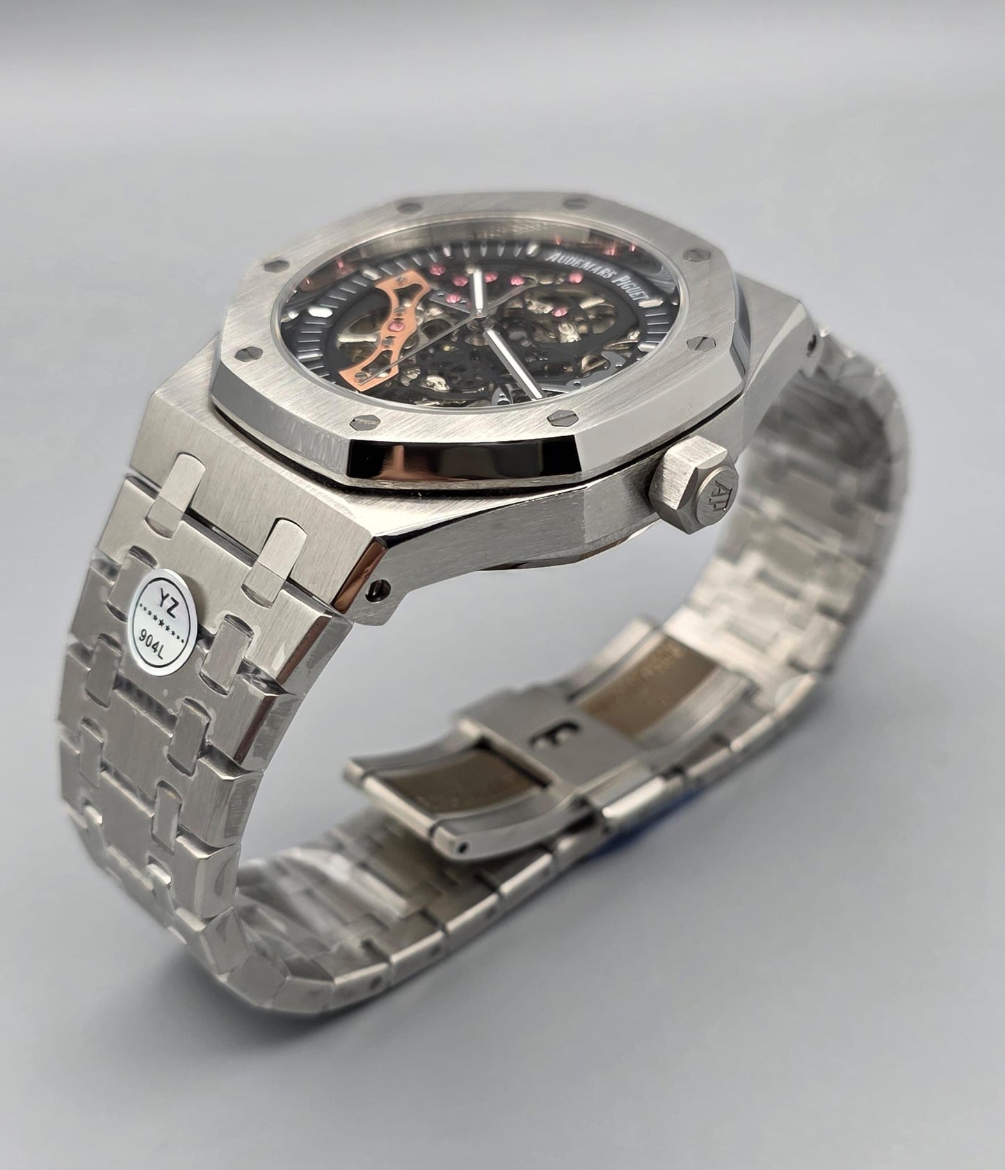 Luxury Skeleton Dial Watch – Automatic Open Heart