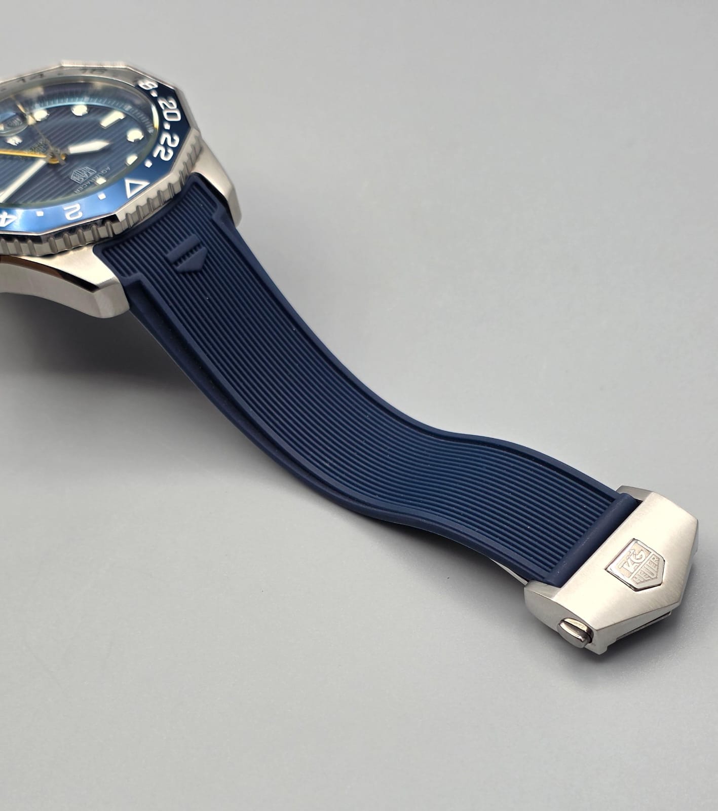 Premium GMT Automatic Blue Dial Rubber Strap Diver Watch