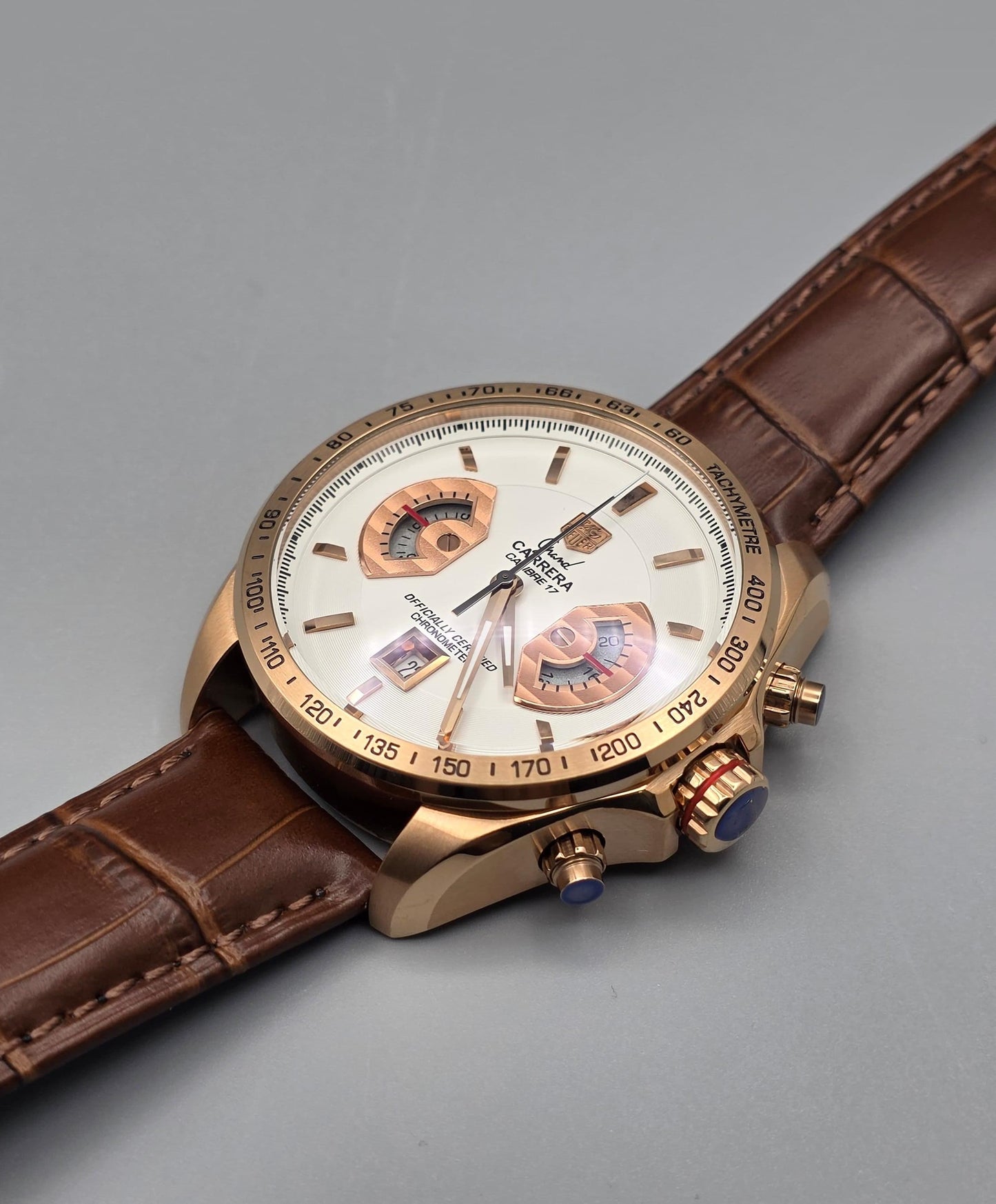 Premium Chronograph Leather Watch – Executive Style