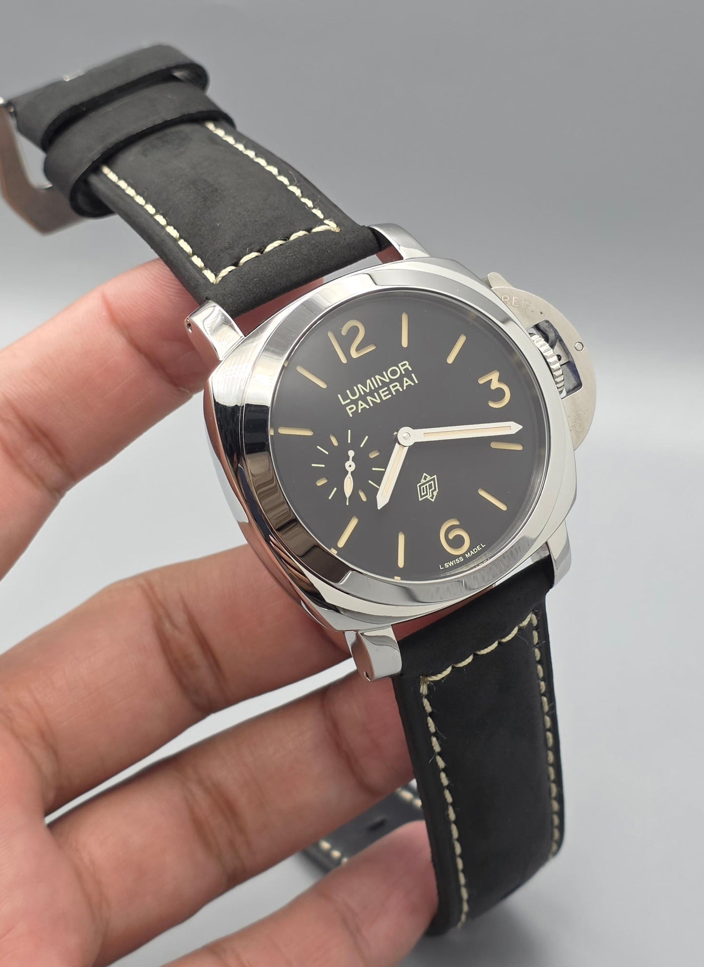 Luxury Tool Watch – Luminor Logo Black Dial Edition