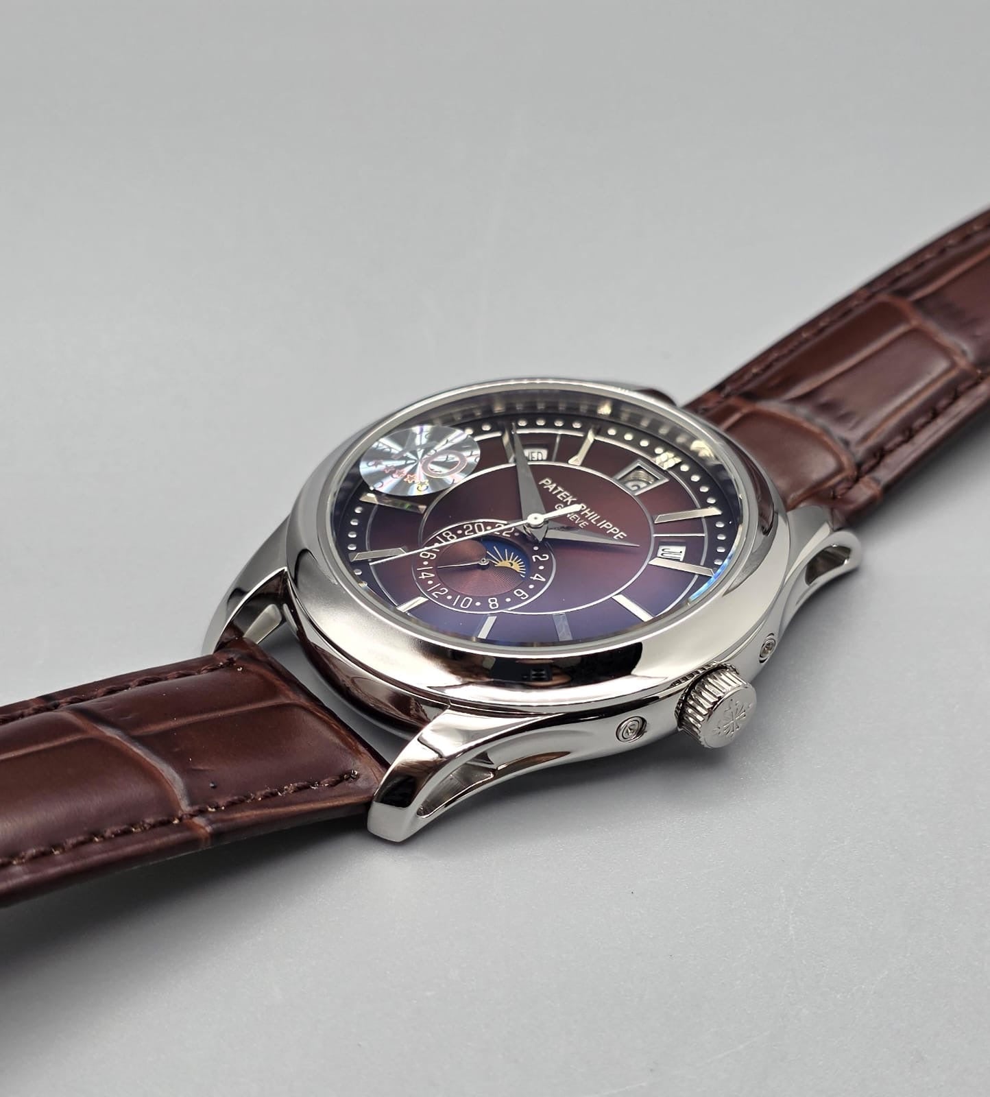 Luxury Multi-Function Automatic Watch – Brown Dial Edition