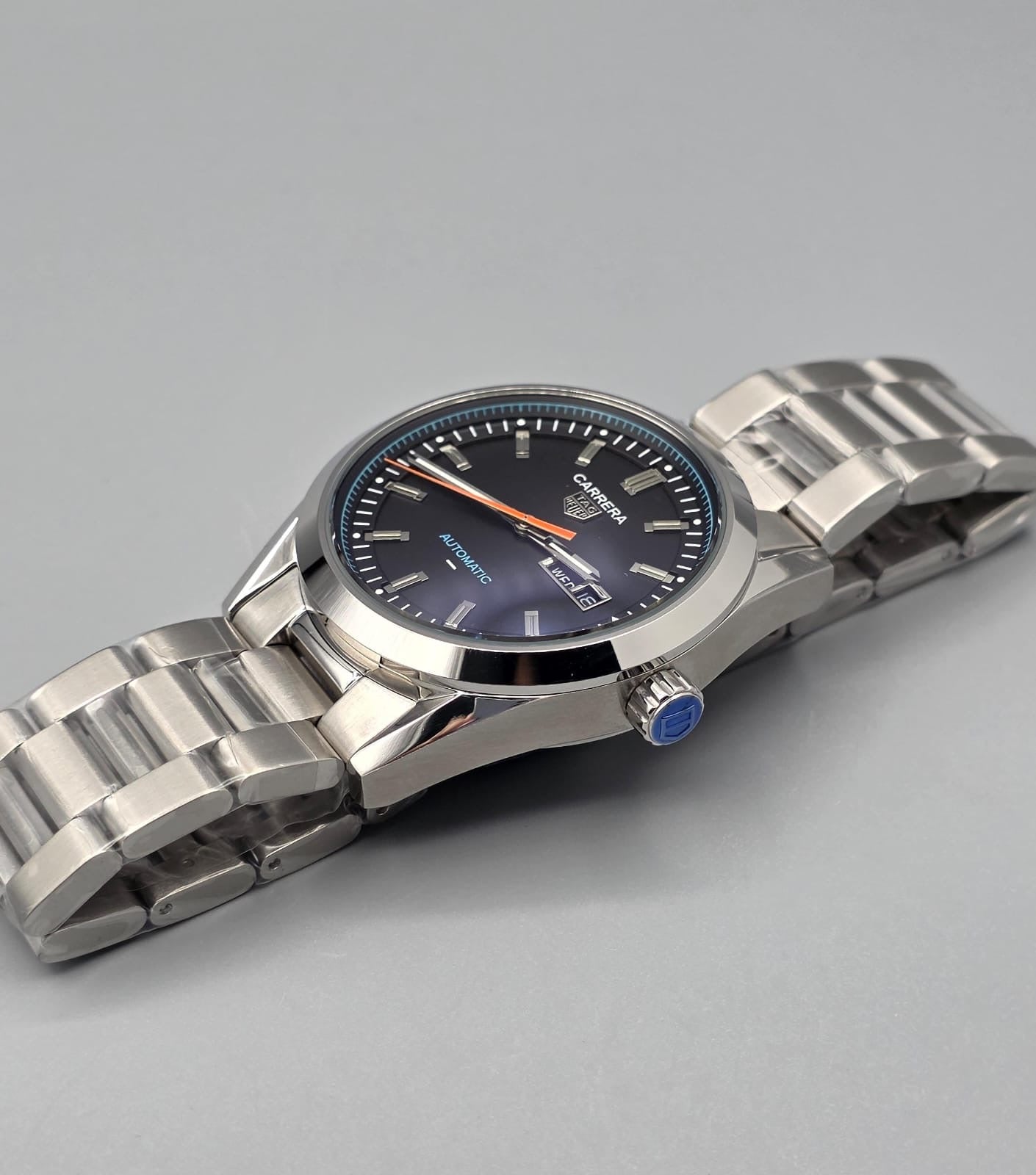Black Dial Automatic Stainless Steel Watch