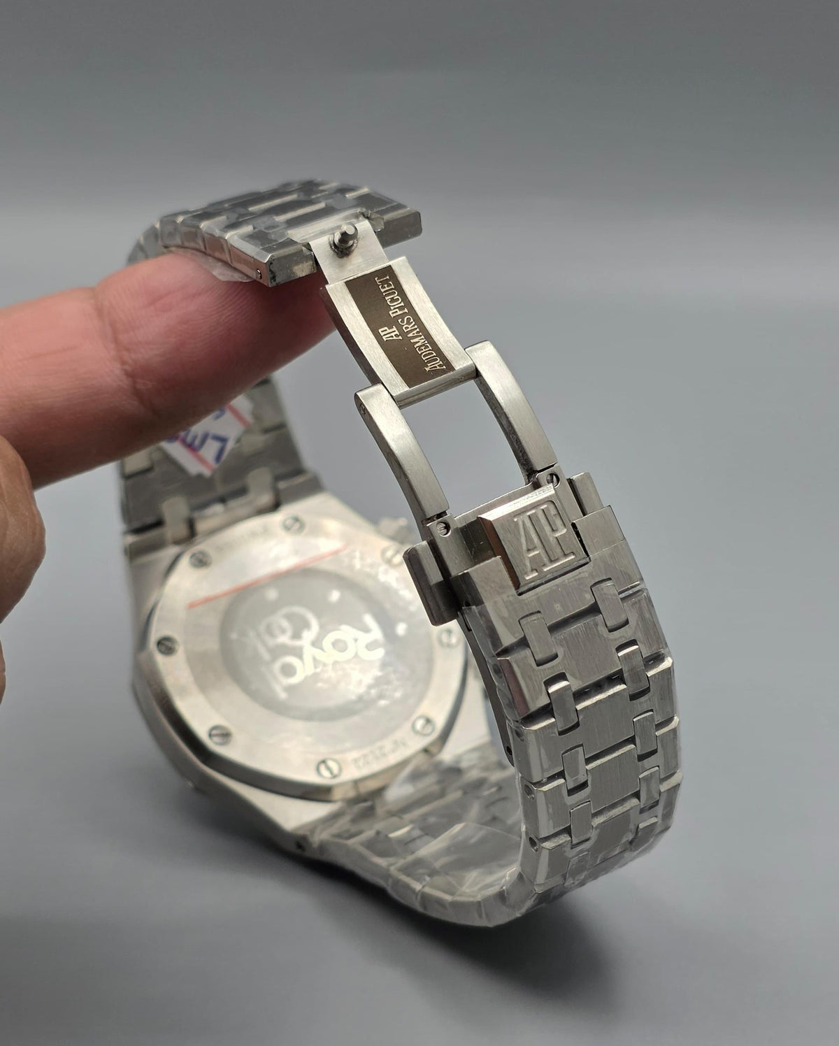 Premium Stainless Steel Black & Silver Panda Chronograph Luxury Watch