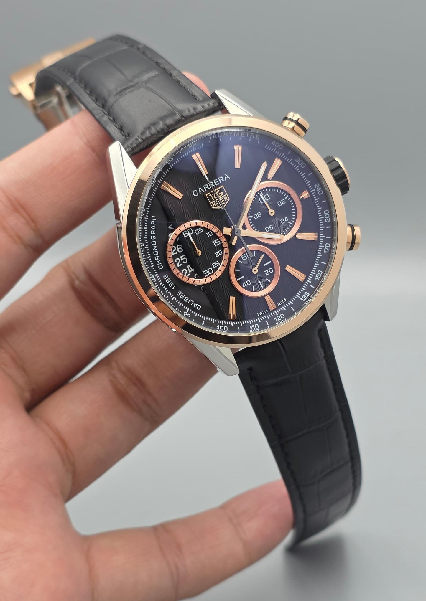 Luxury Dual Tone Chronograph Watch – Elegant Edition
