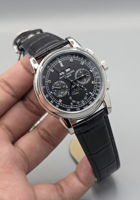 Premium Black Dial Multi-Function Automatic Watch