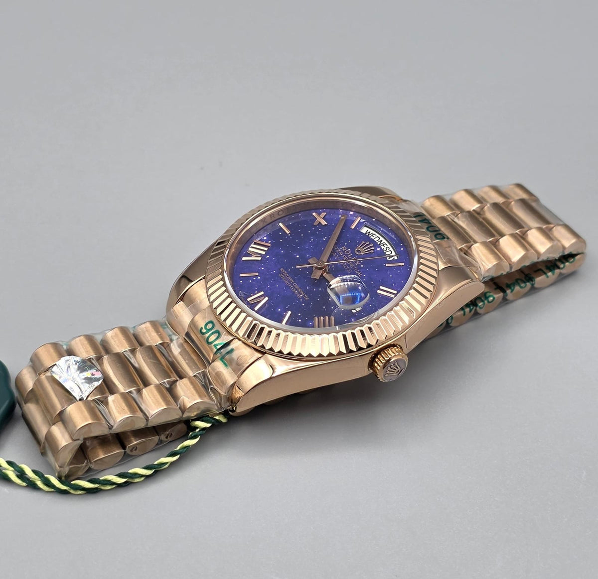 Premium Rose Gold Stardust Day-Date Luxury Watch