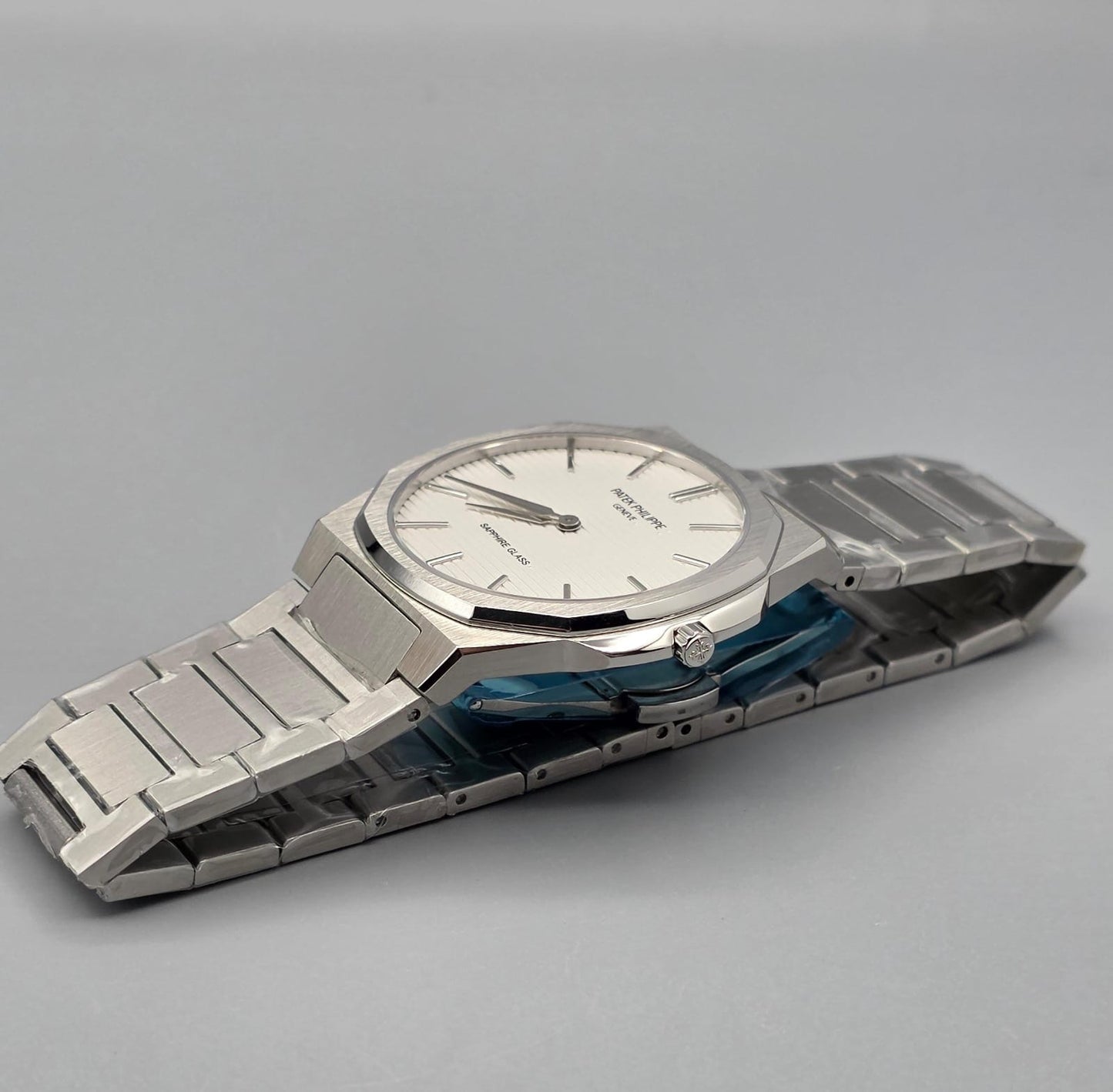 Elegant White Dial Stainless Steel Watch