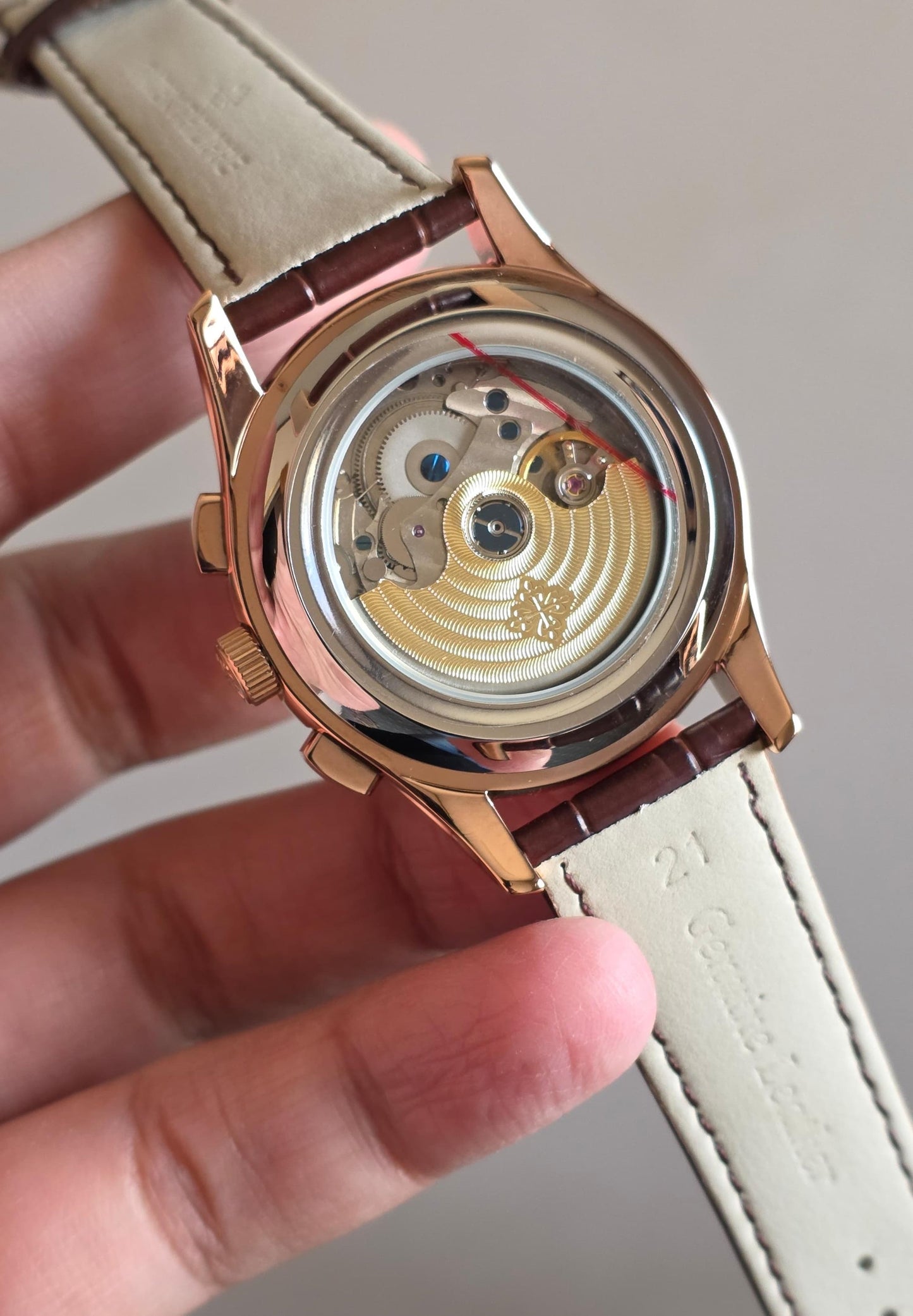 Luxury Automatic Watch – Rose Gold Annual Calendar