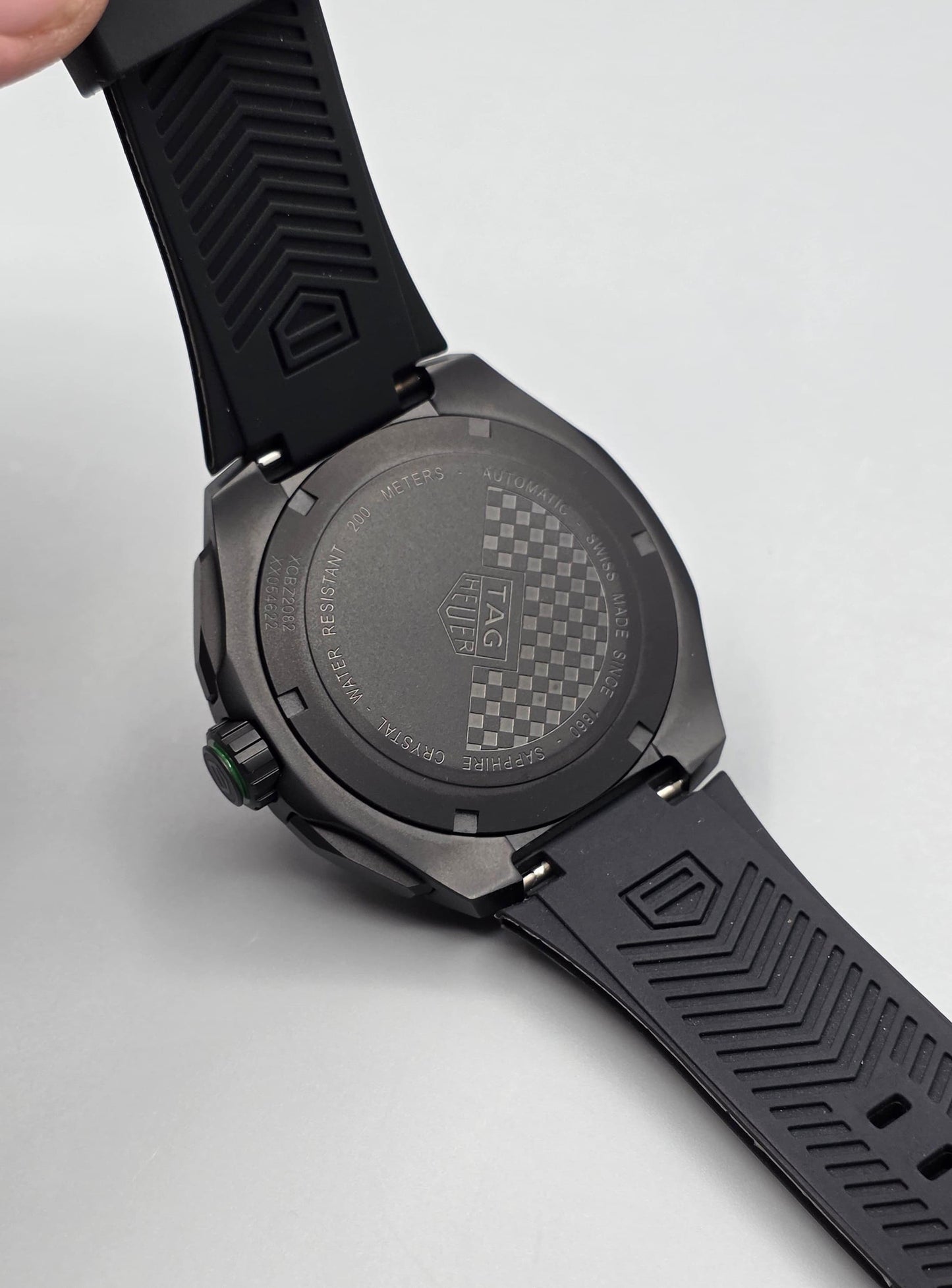 Premium Black & Green Sport Chronograph Watch