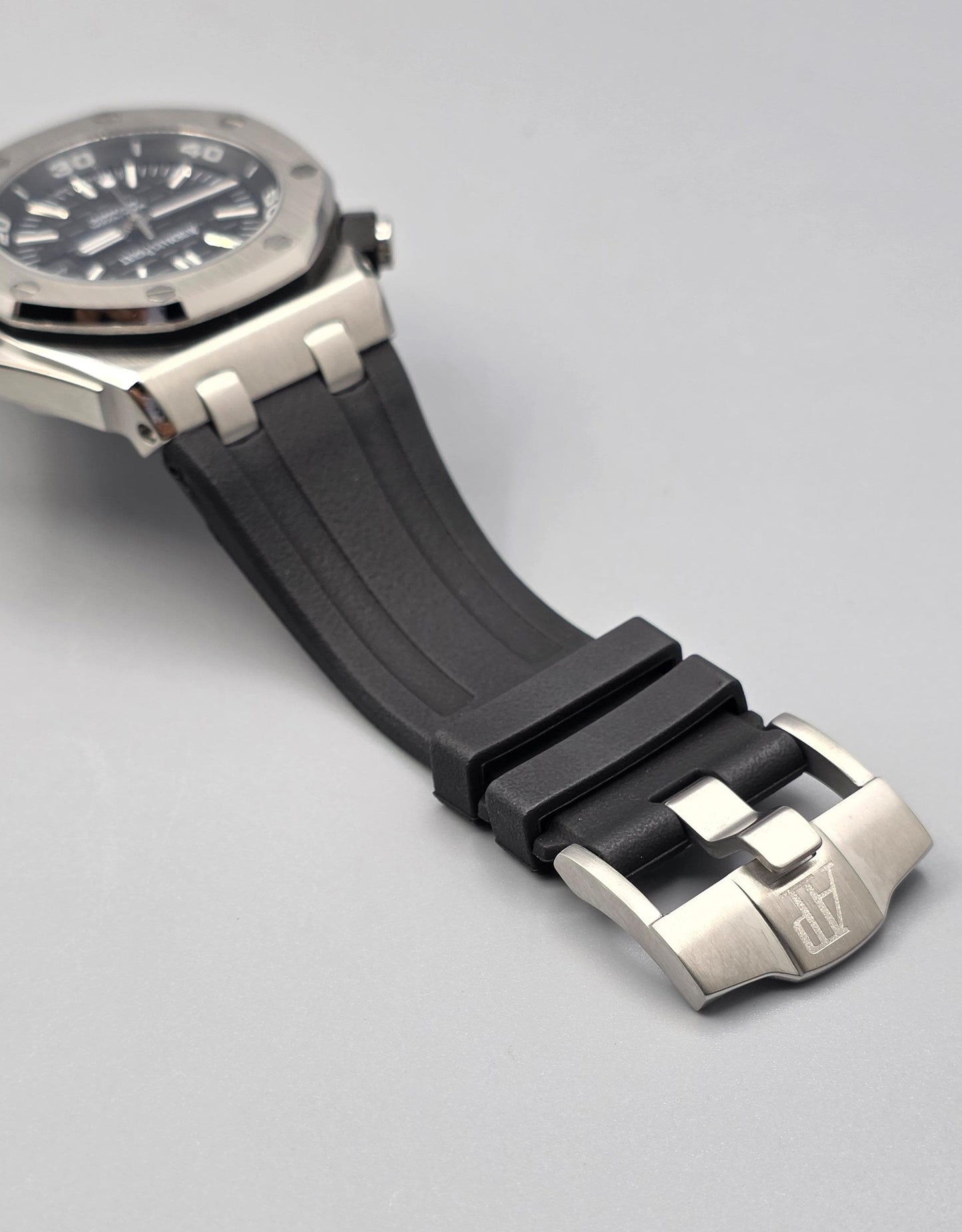 Luxury Octagonal Offshore Diver Black Dial Automatic Watch