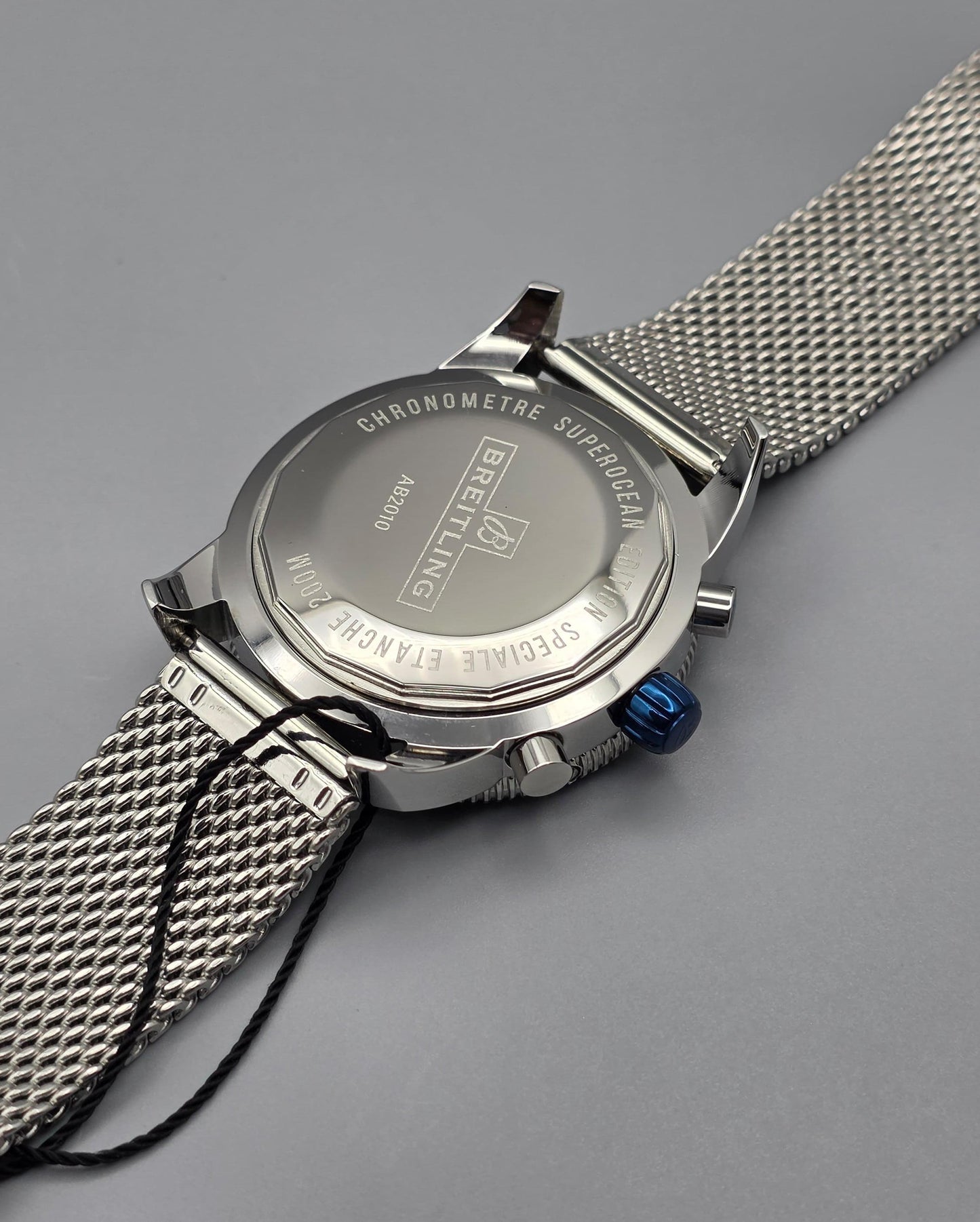 Premium Chronograph Blue Dial & Mesh Bracelet