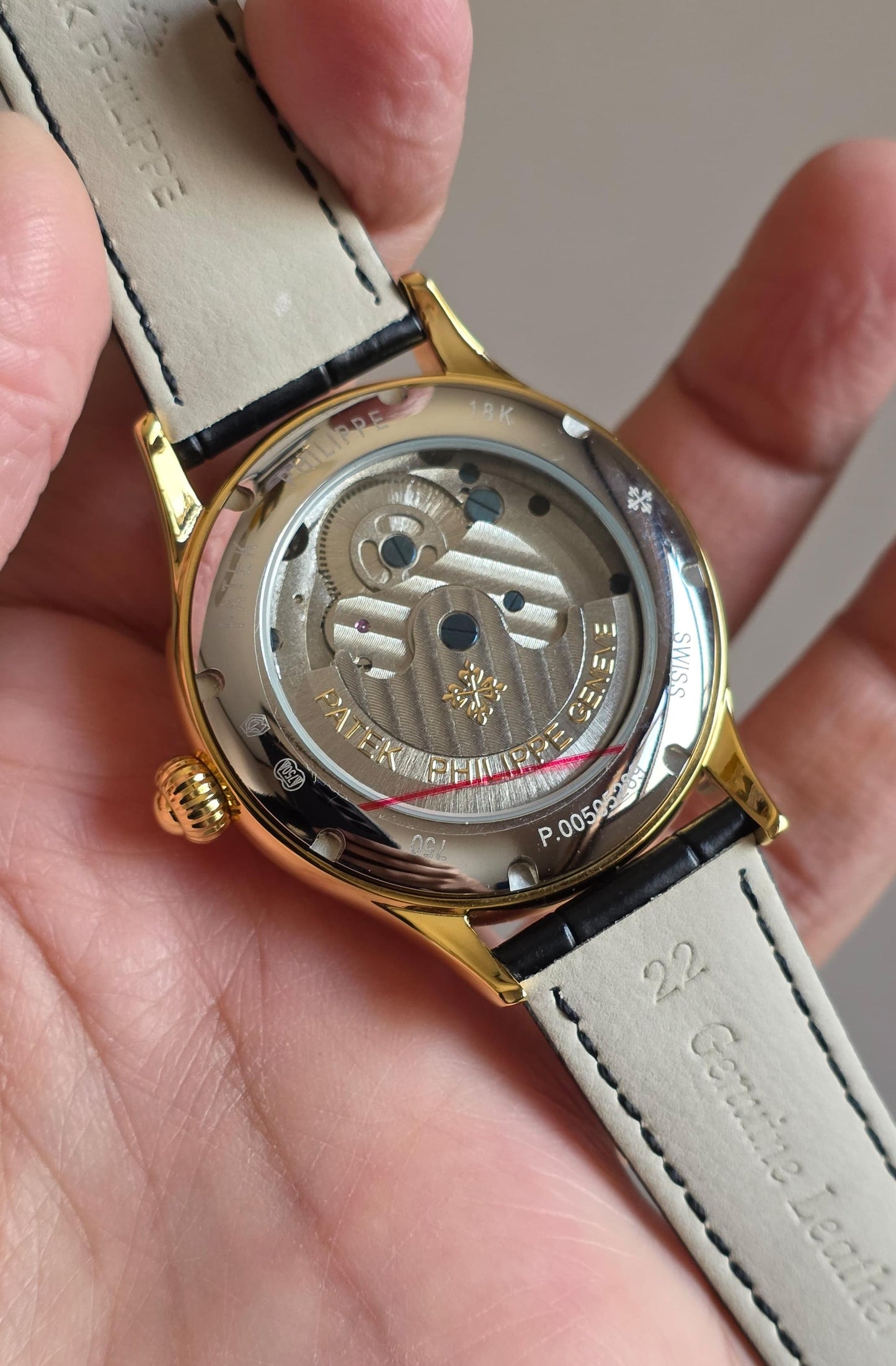 Luxury Automatic Watch – Yellow Gold Open Heart Edition