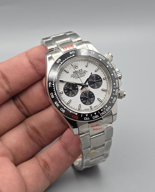 Premium Steel With White Dial Luxury Automatic Watch