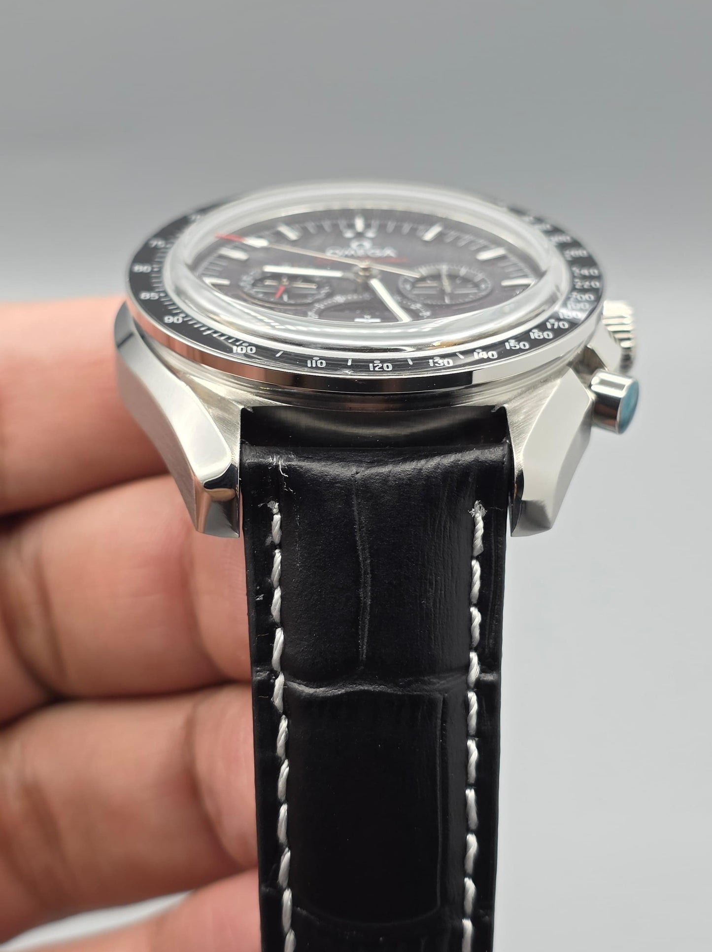 Luxury Moonphase Automatic – Black Leather Edition