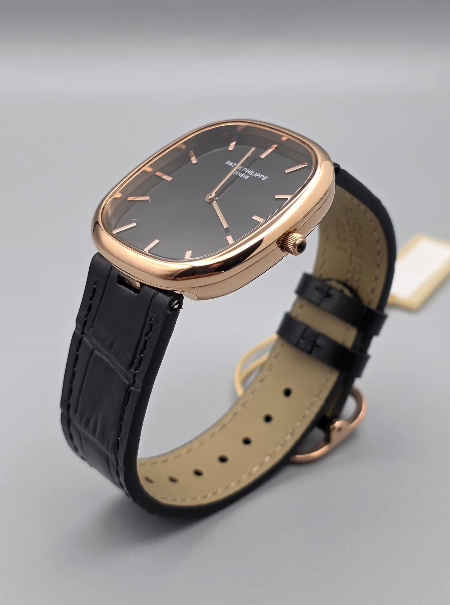 Luxury Dress Watch – Golden Ellipse Rose Gold Black Edition