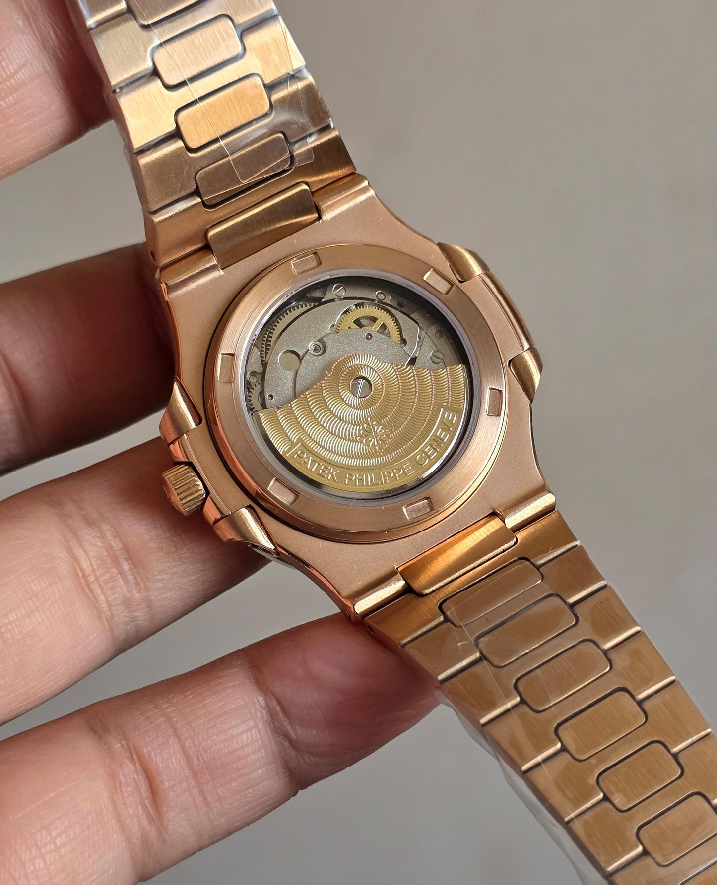 Luxury Automatic Watch – Full Calendar & Moonphase Rose Gold with Black Dial