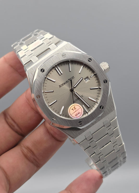 Luxury Men’s Stainless Steel Watch – Automatic Gray Dial