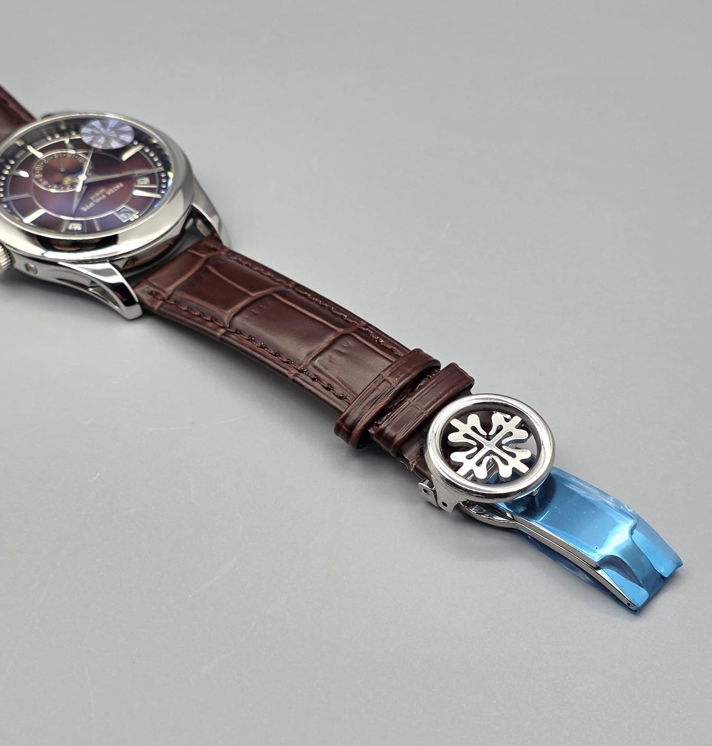 Luxury Multi-Function Automatic Watch – Brown Dial Edition